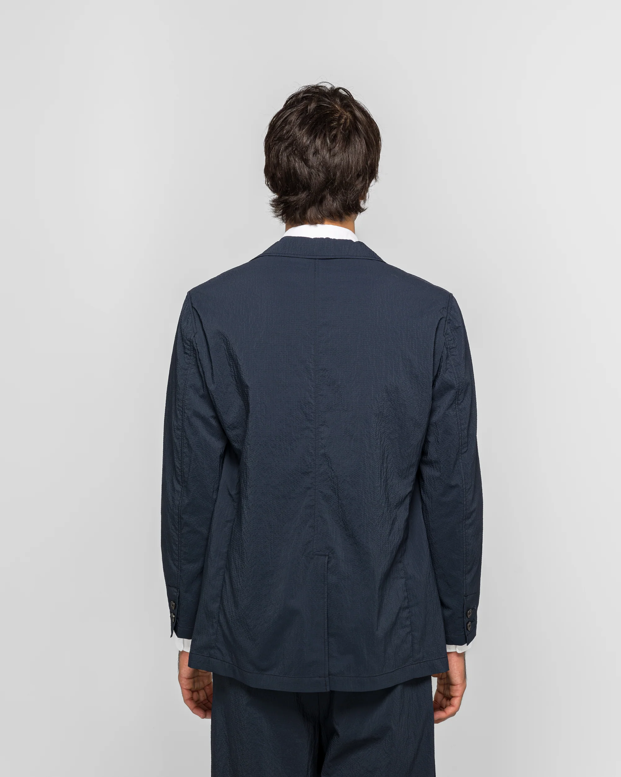3B Anywhere(wear) Jacket Seersucker Plaid - Navy - Image 4