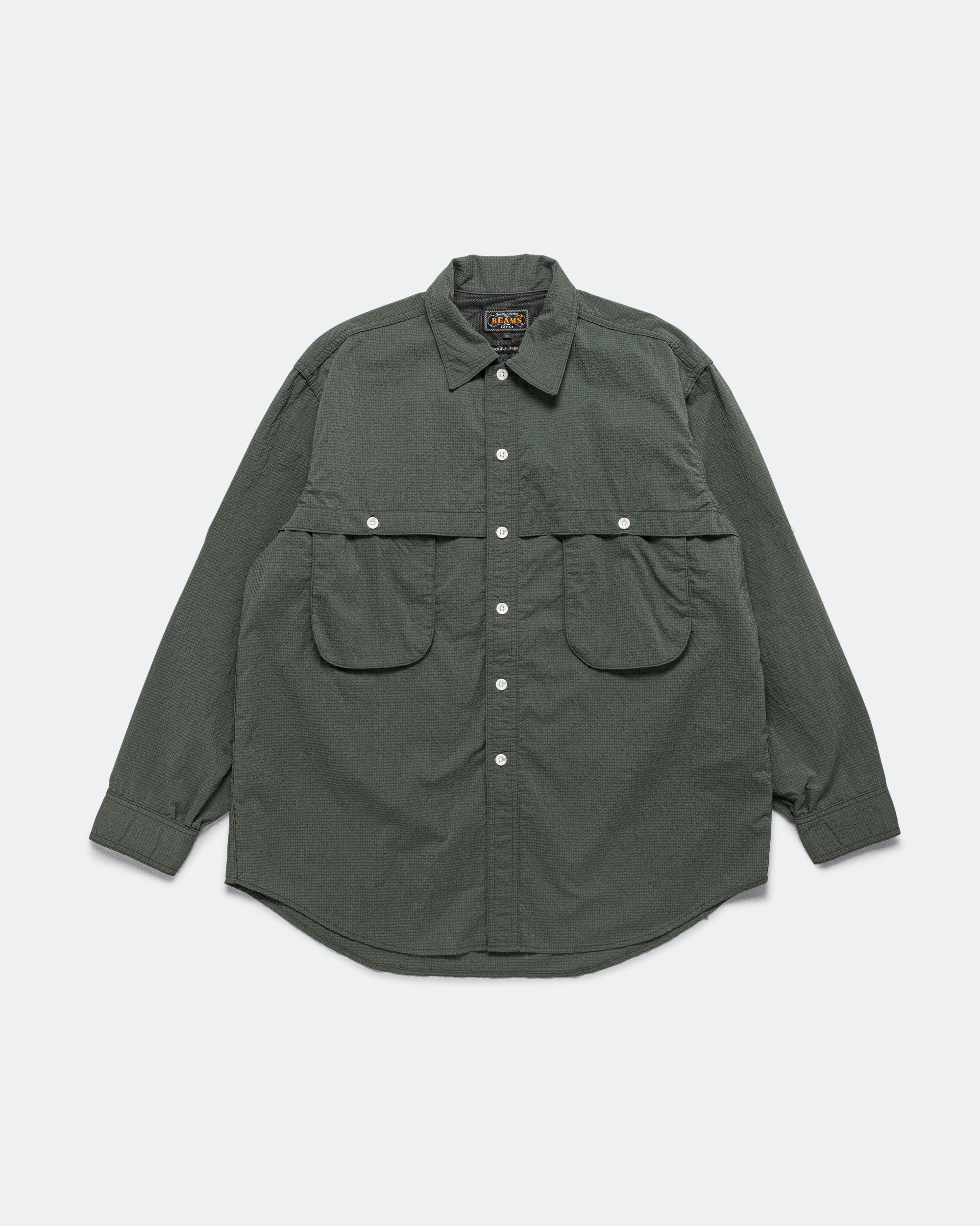 Adventure Shirt IV Seersucker Gingham - Green/Black