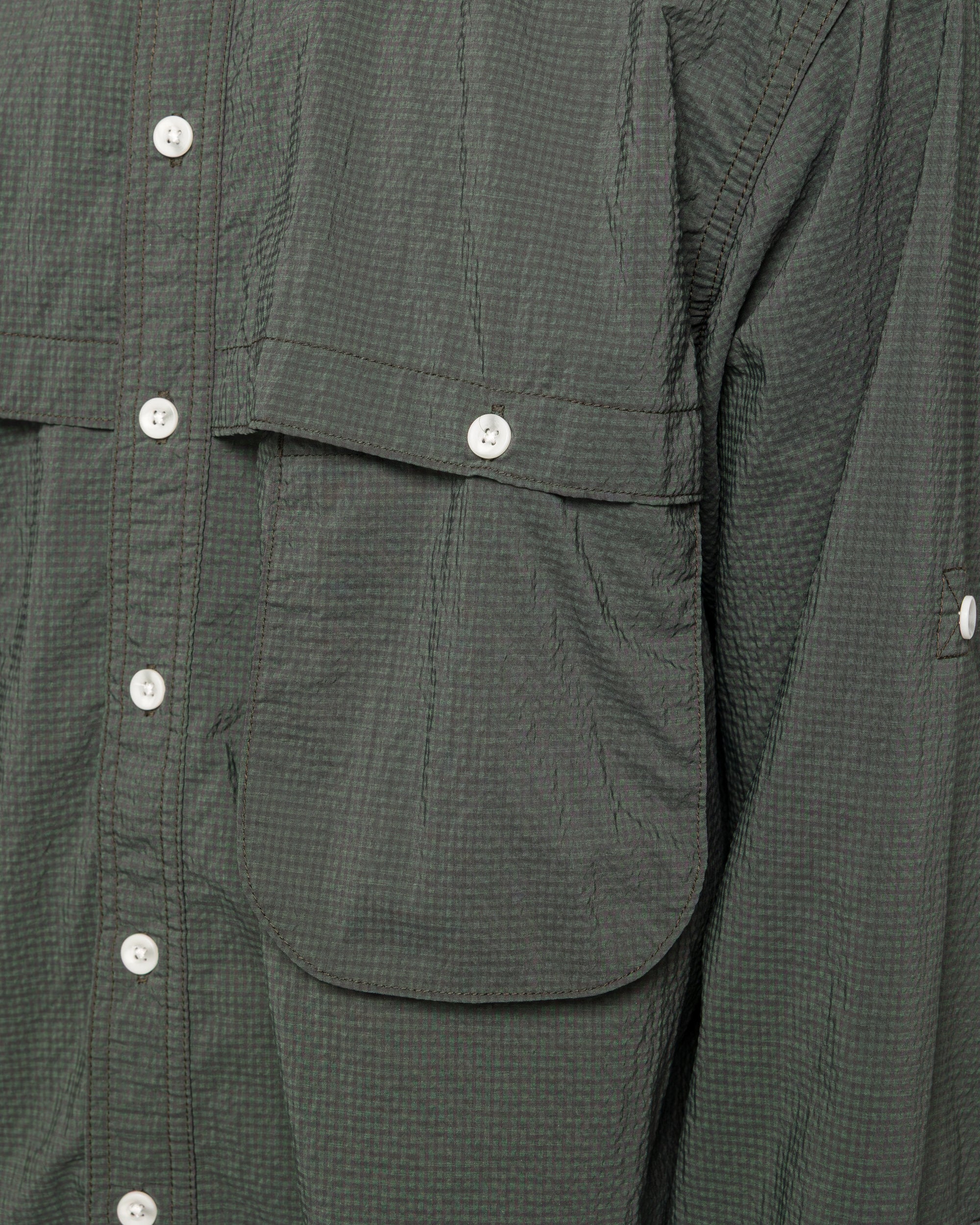 Adventure Shirt IV Seersucker Gingham - Green/Black - Image 5