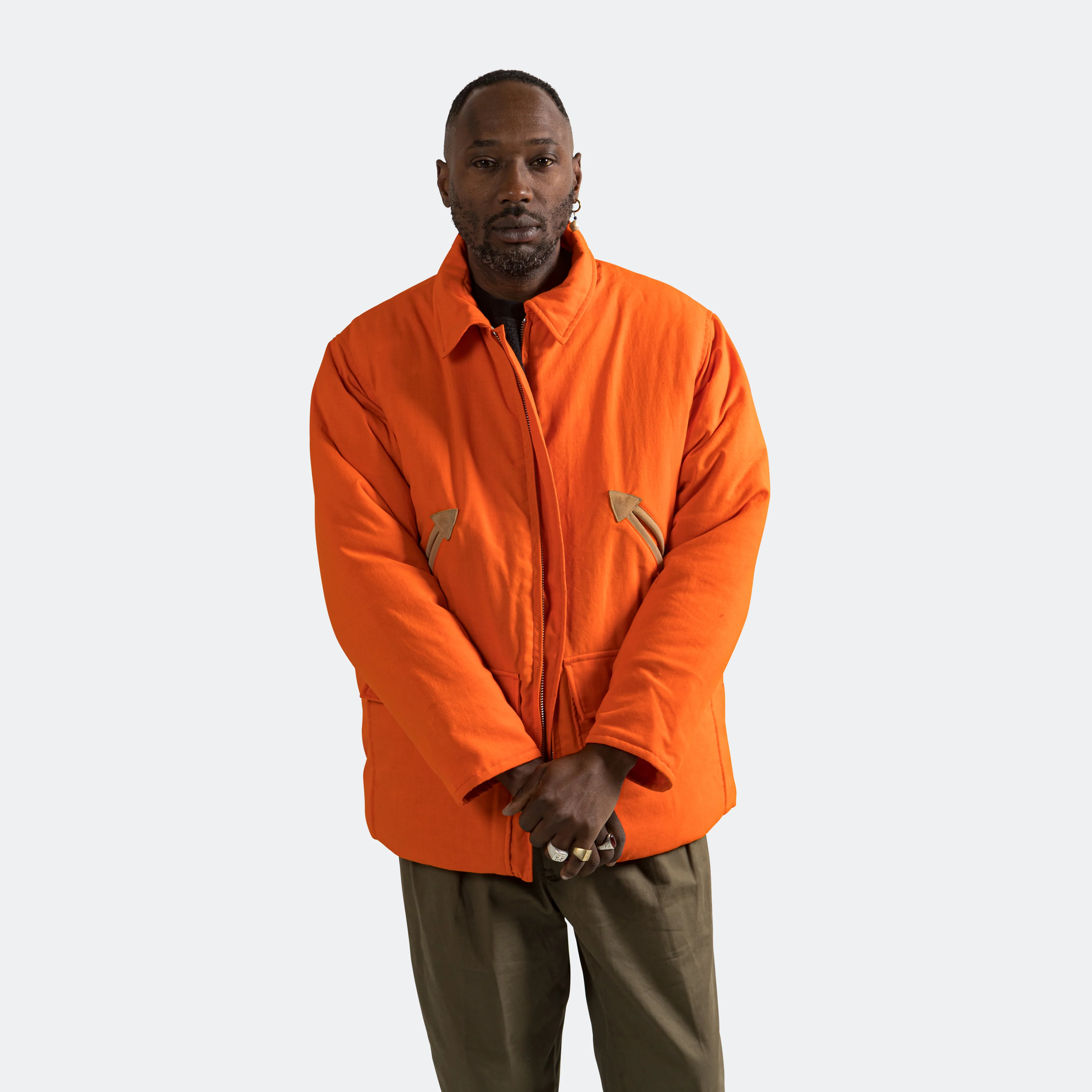 Hunting Puff Jacket - Orange - Image 10