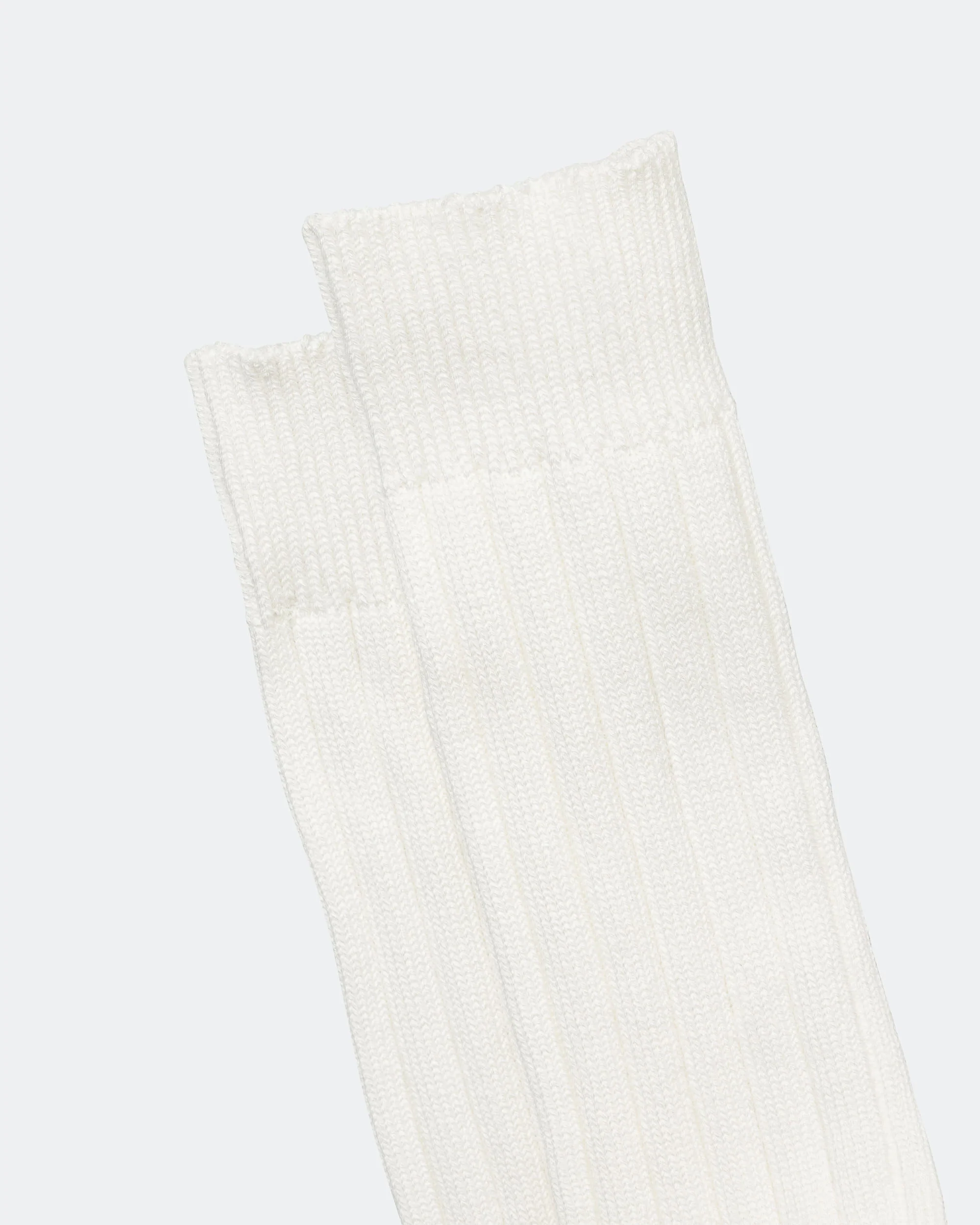 Solid Ribs Socks - Off White - Image 3