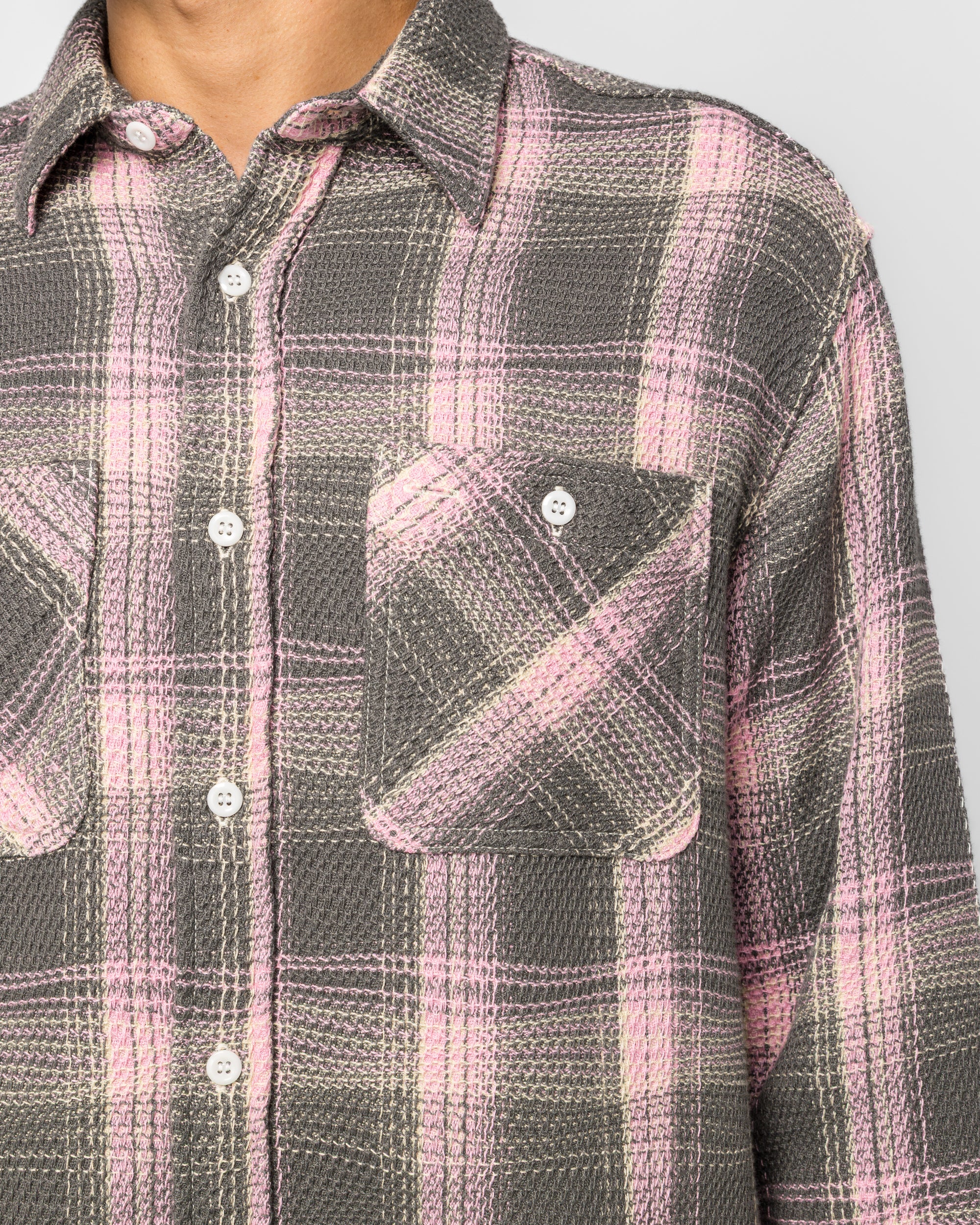 WORK Waffle Plaid - Pink - Image 5