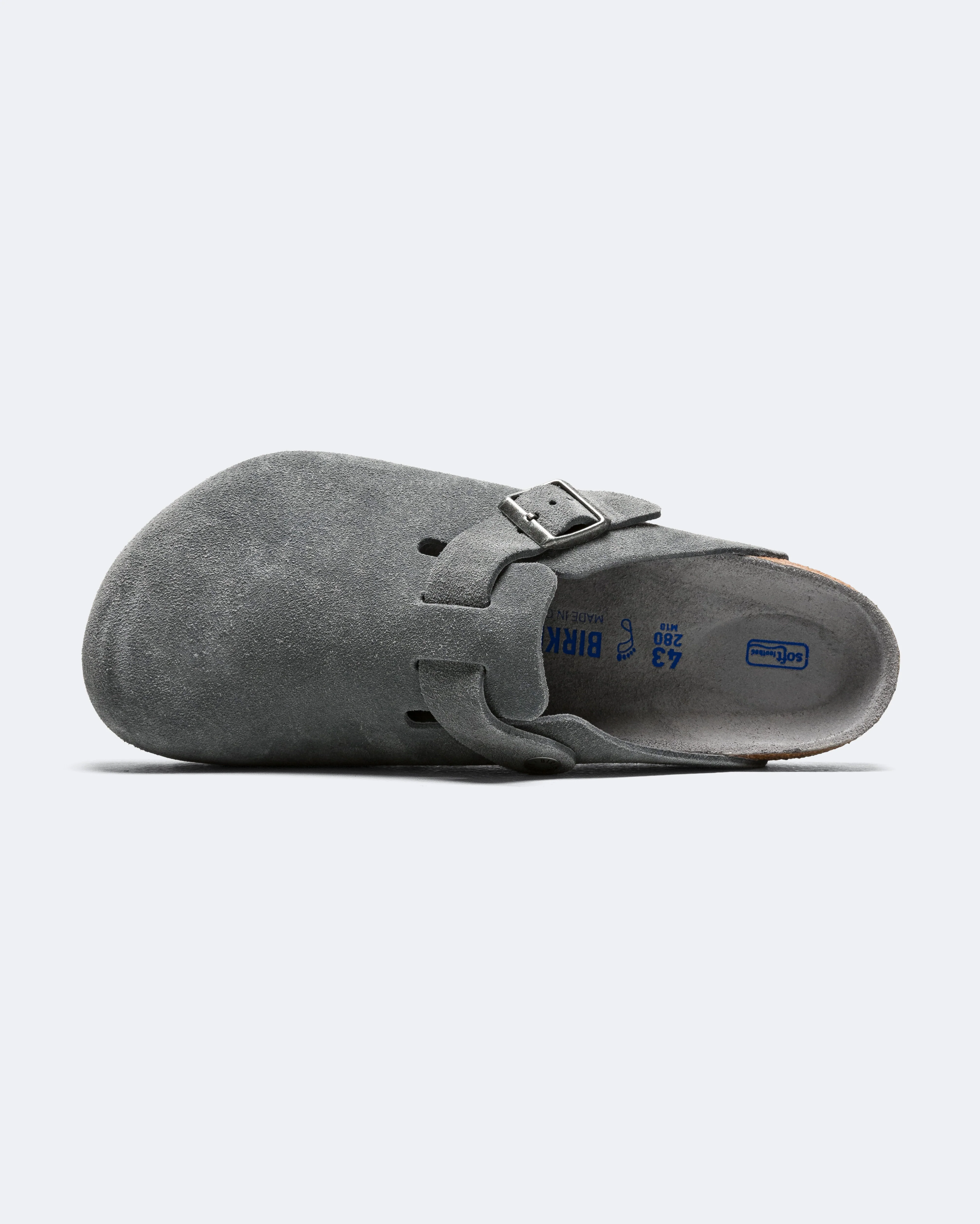Boston SFB - Basalt Grey Tonal Footbed Suede Leather - Image 4