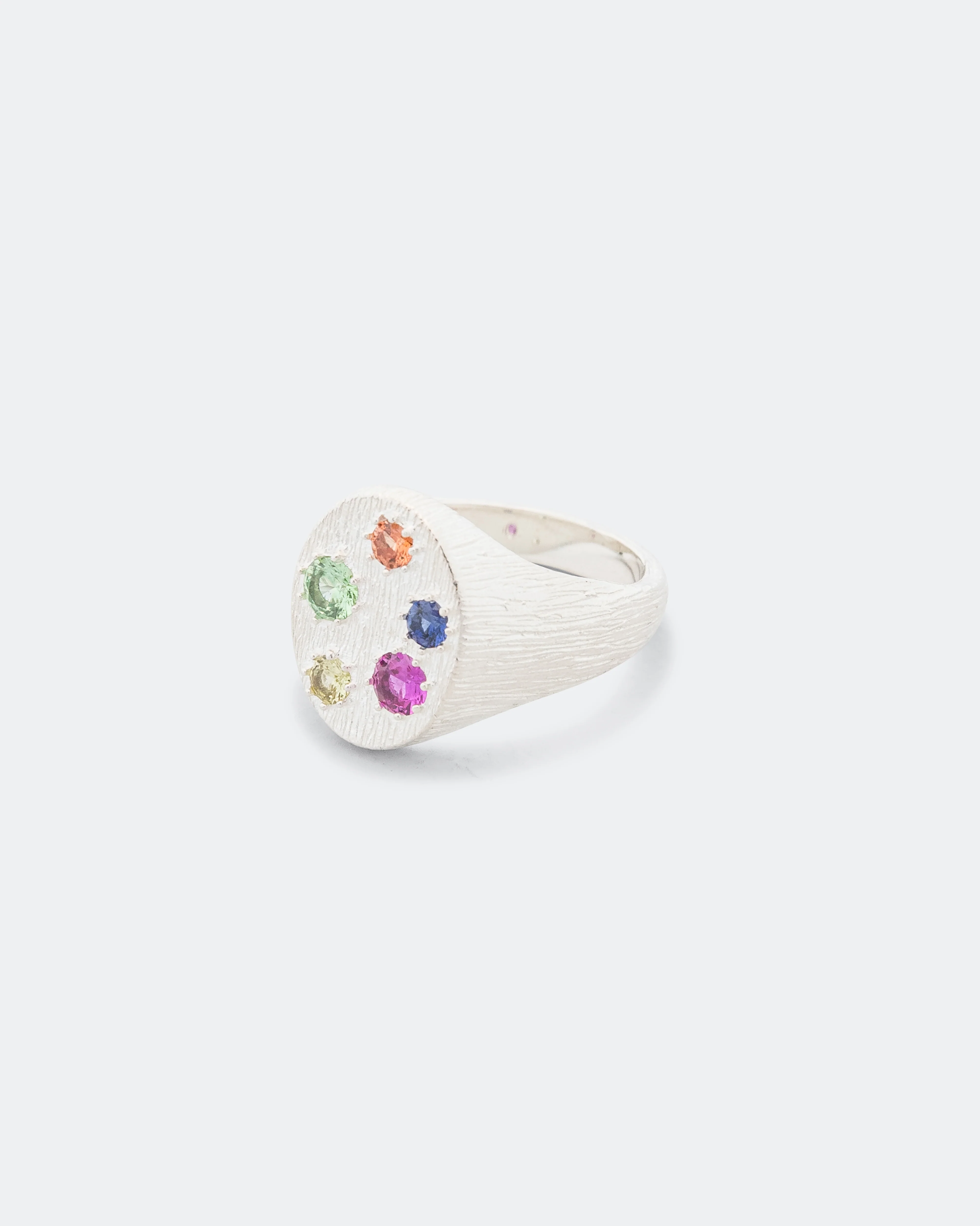 Floral Border Signet - 925 Silver - Image 2