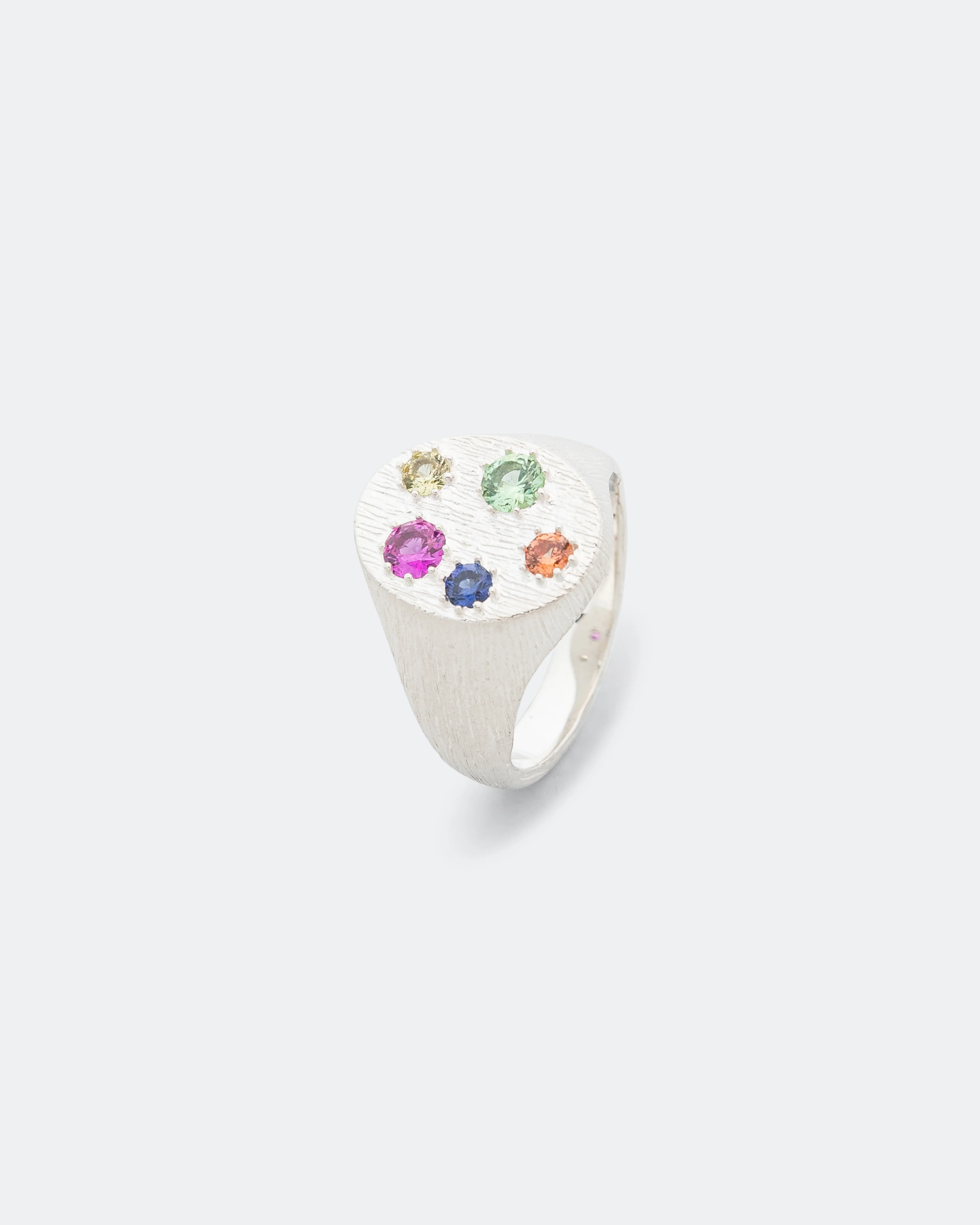 Floral Border Signet - 925 Silver - Image 4