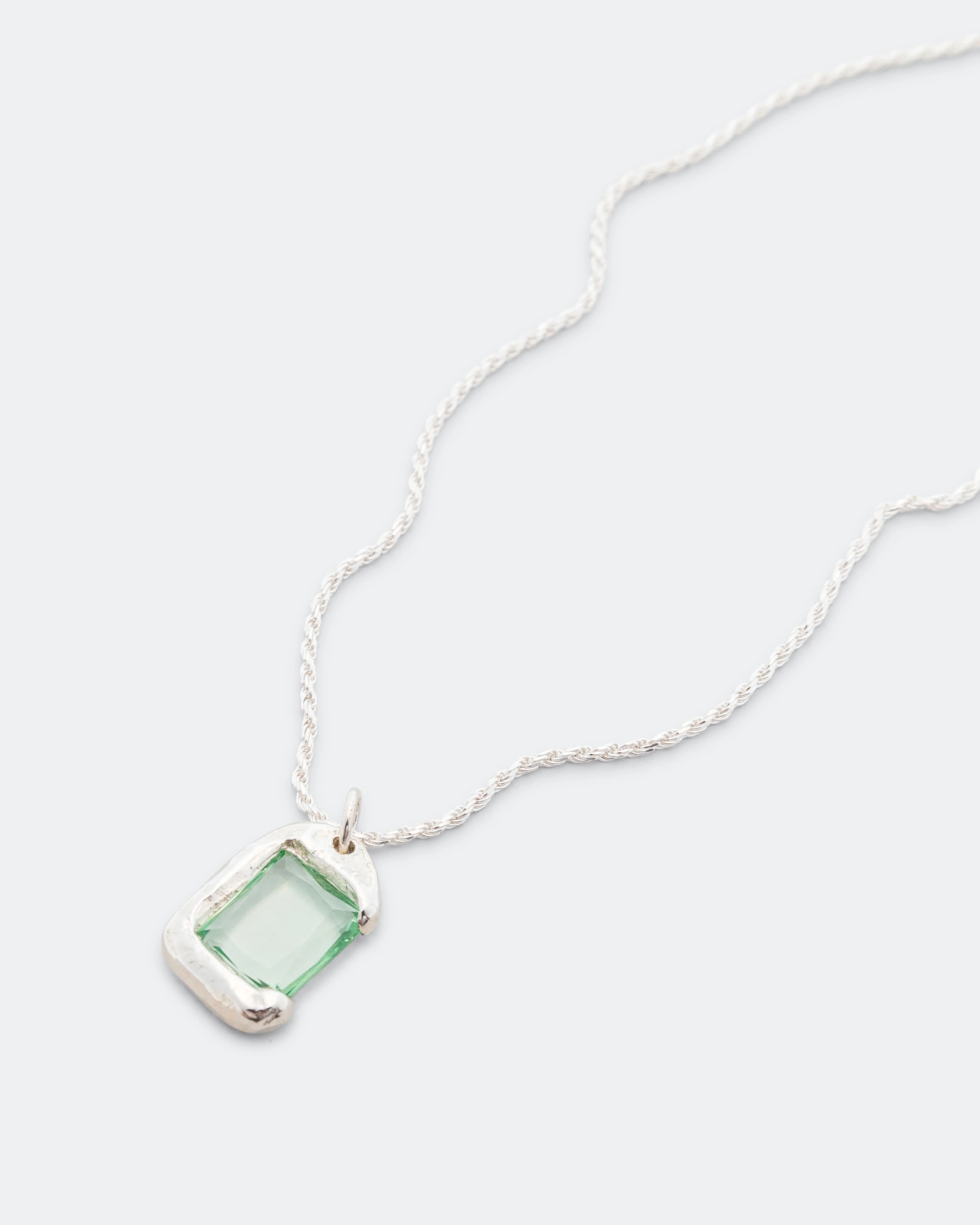Rose Pendant - Green/925 Silver - Image 2