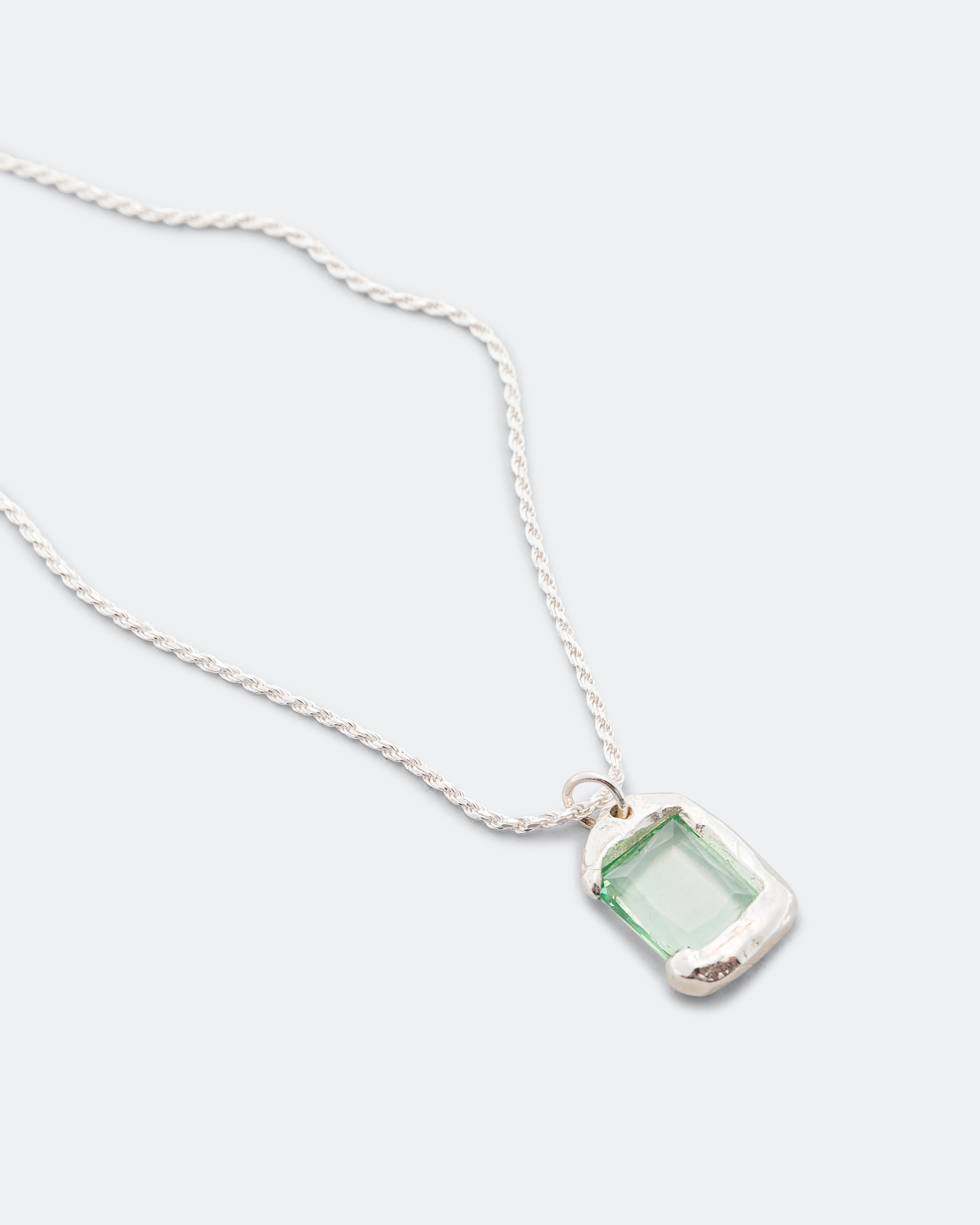 Rose Pendant - Green/925 Silver - Image 3