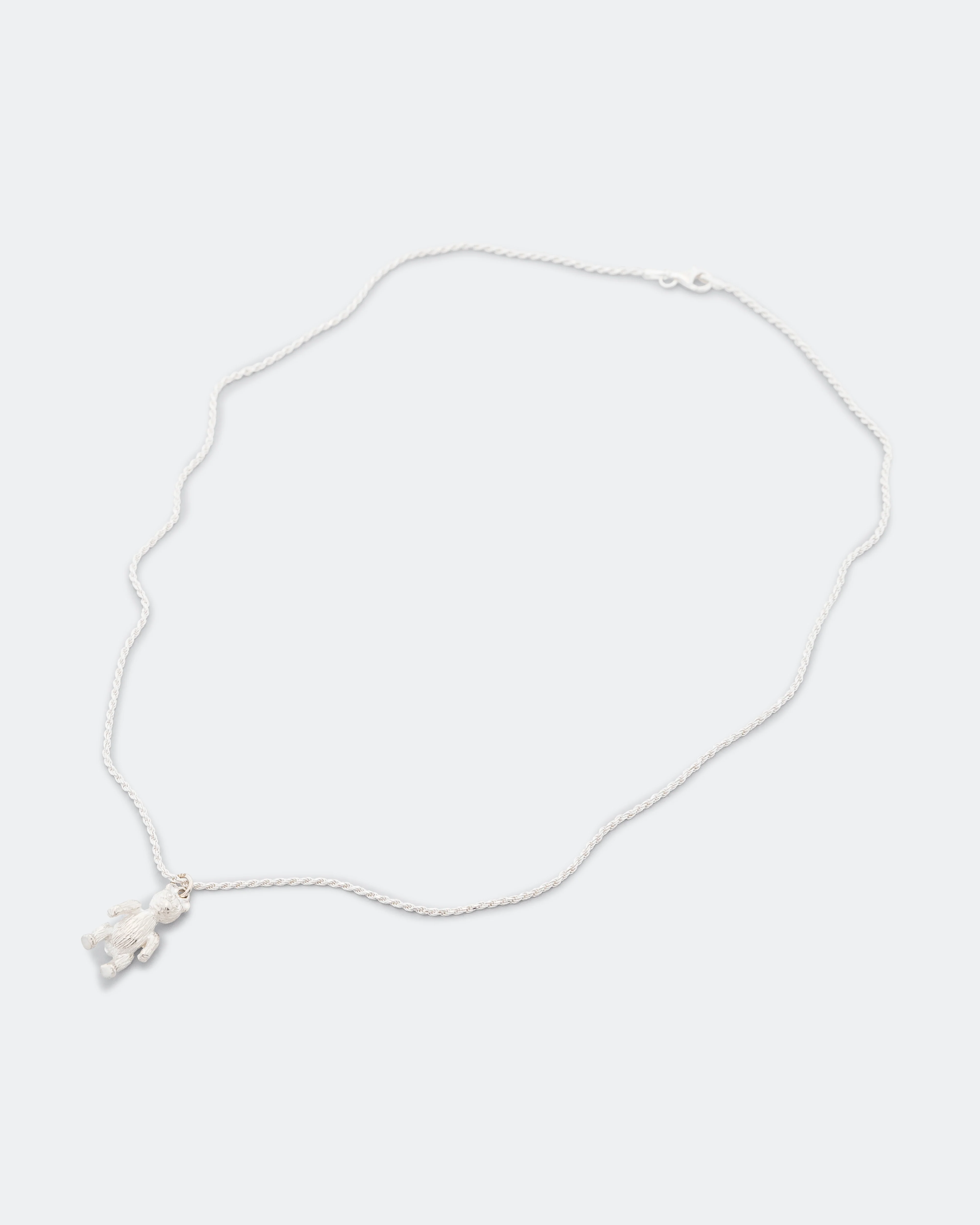 Teddy Bear Pendant Necklace Impression - 925 Silver