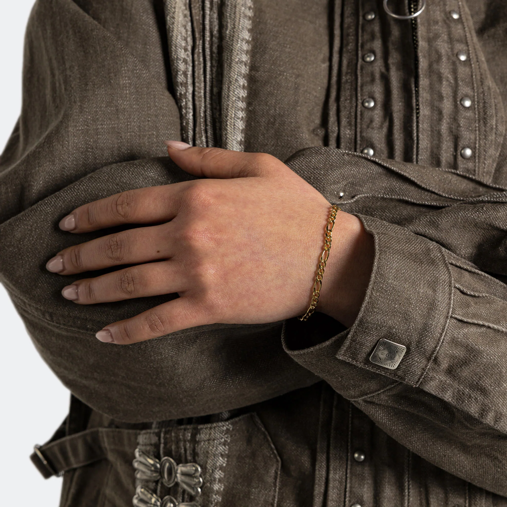 Bo Bracelet M - 925 Silver/18K Gold - Image 2