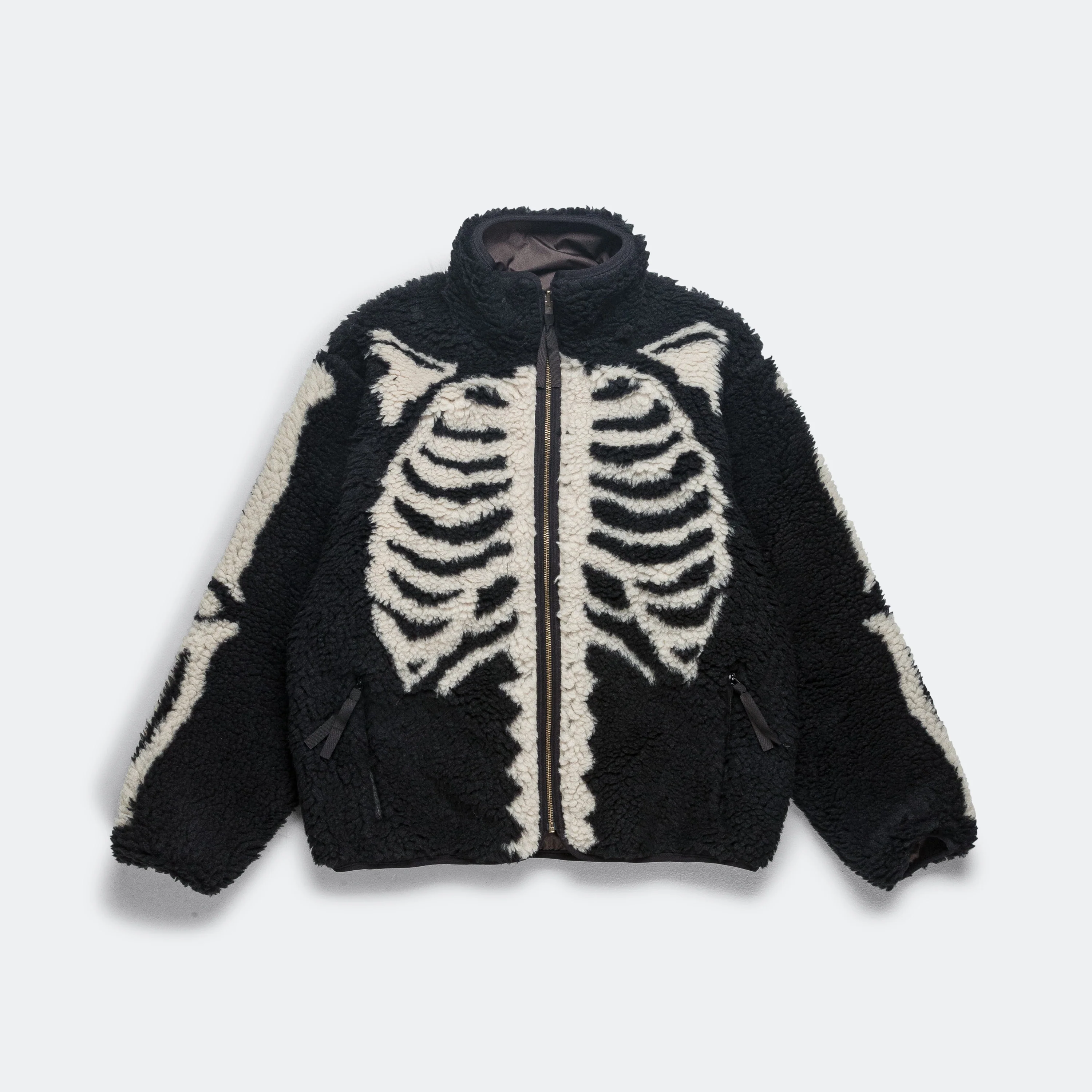 BONE Boa Fleece Reversible Blouson - Black