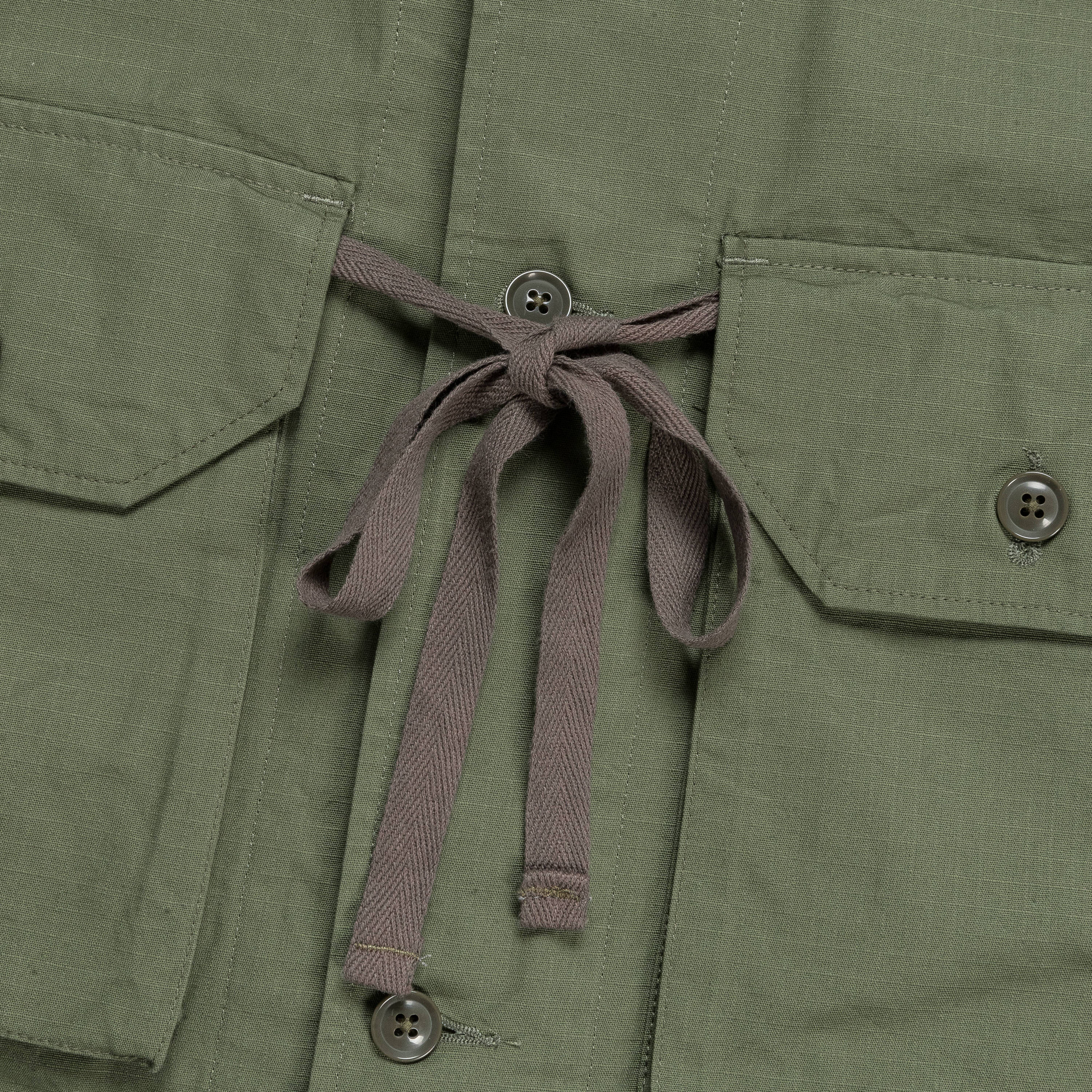 C-1 Vest - Olive Cotton Ripstop - Image 7