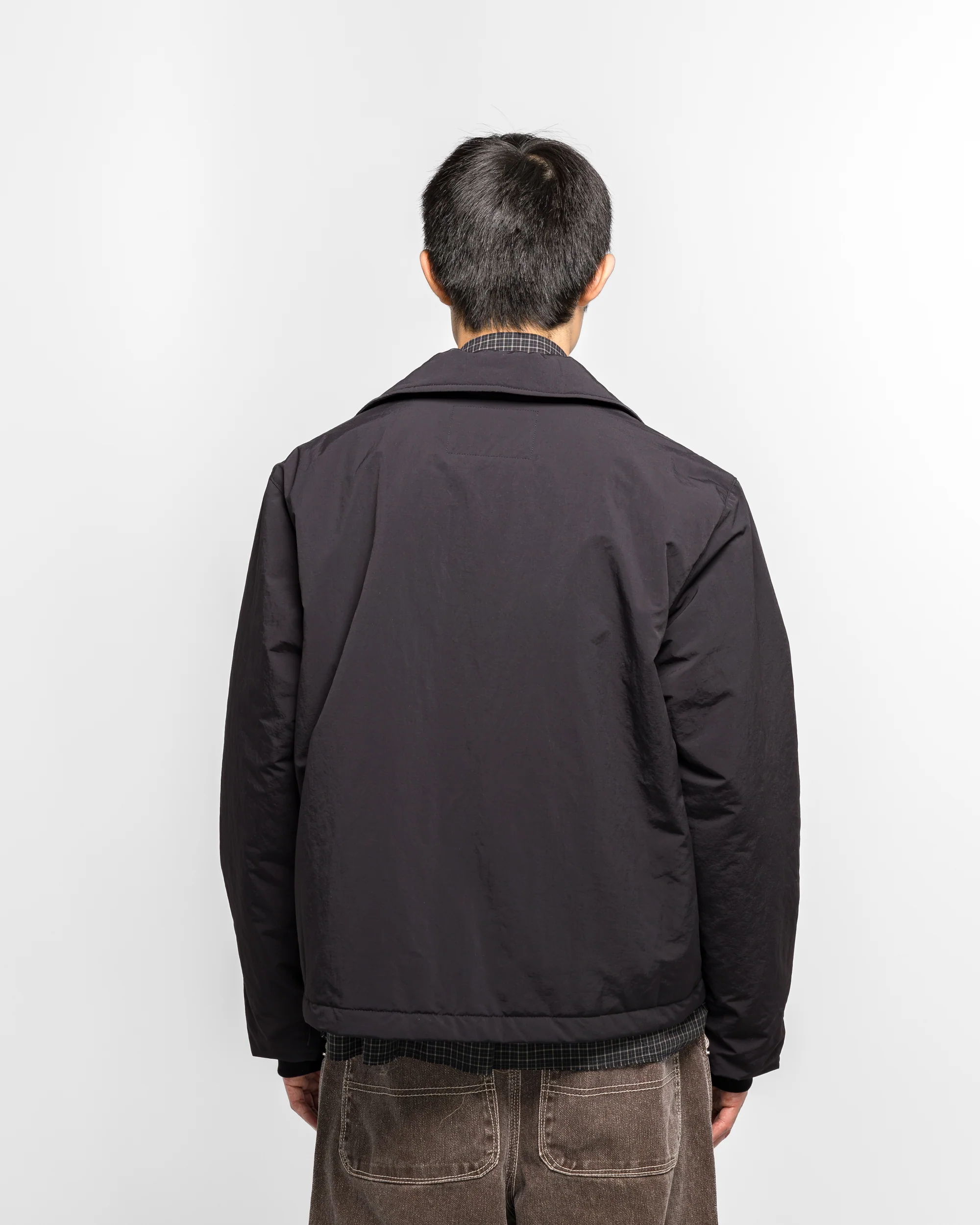Puffed Simple Jacket - Black WR Nylon - Image 4