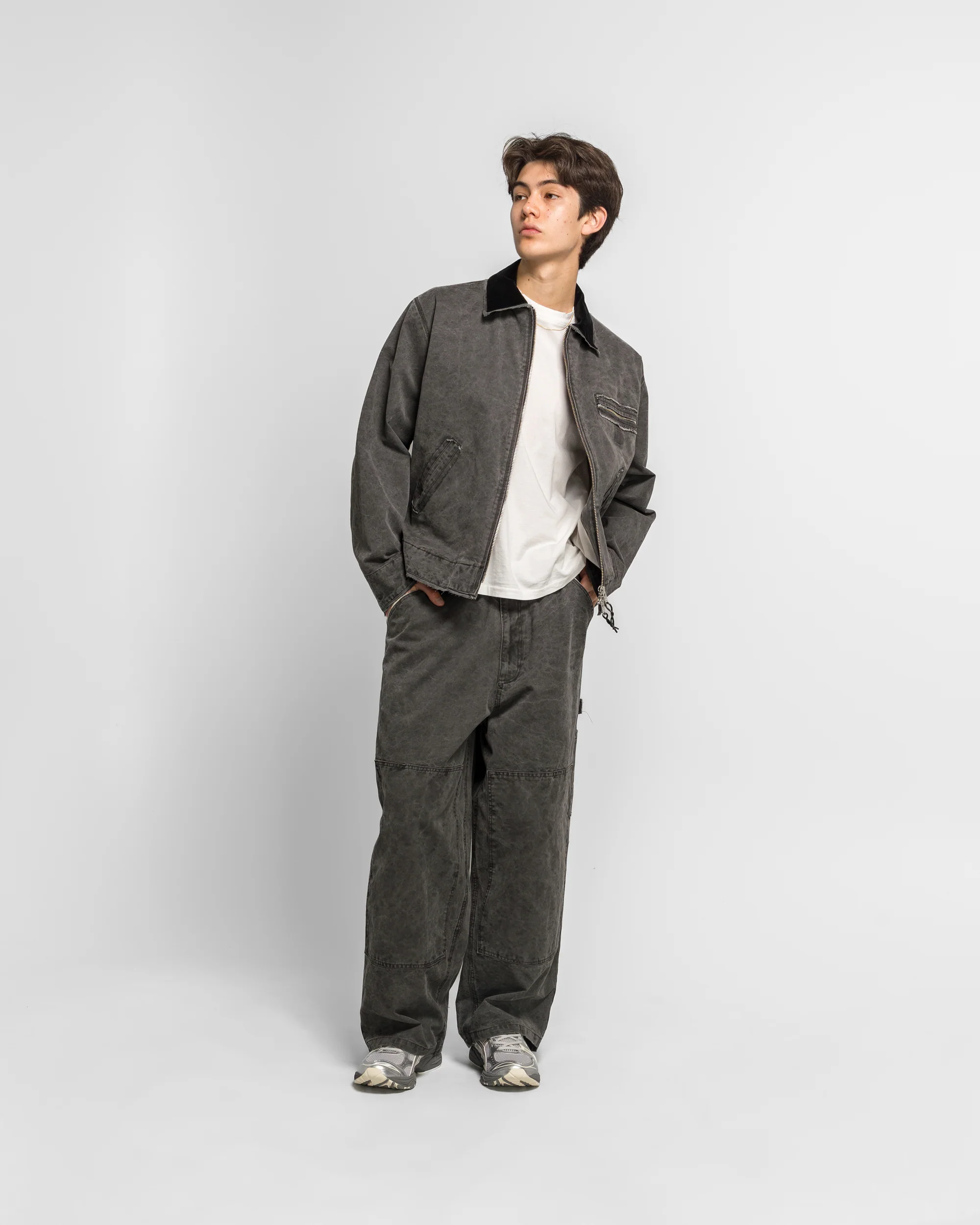 Worker Jacket - Black Vintage Wash - Image 6