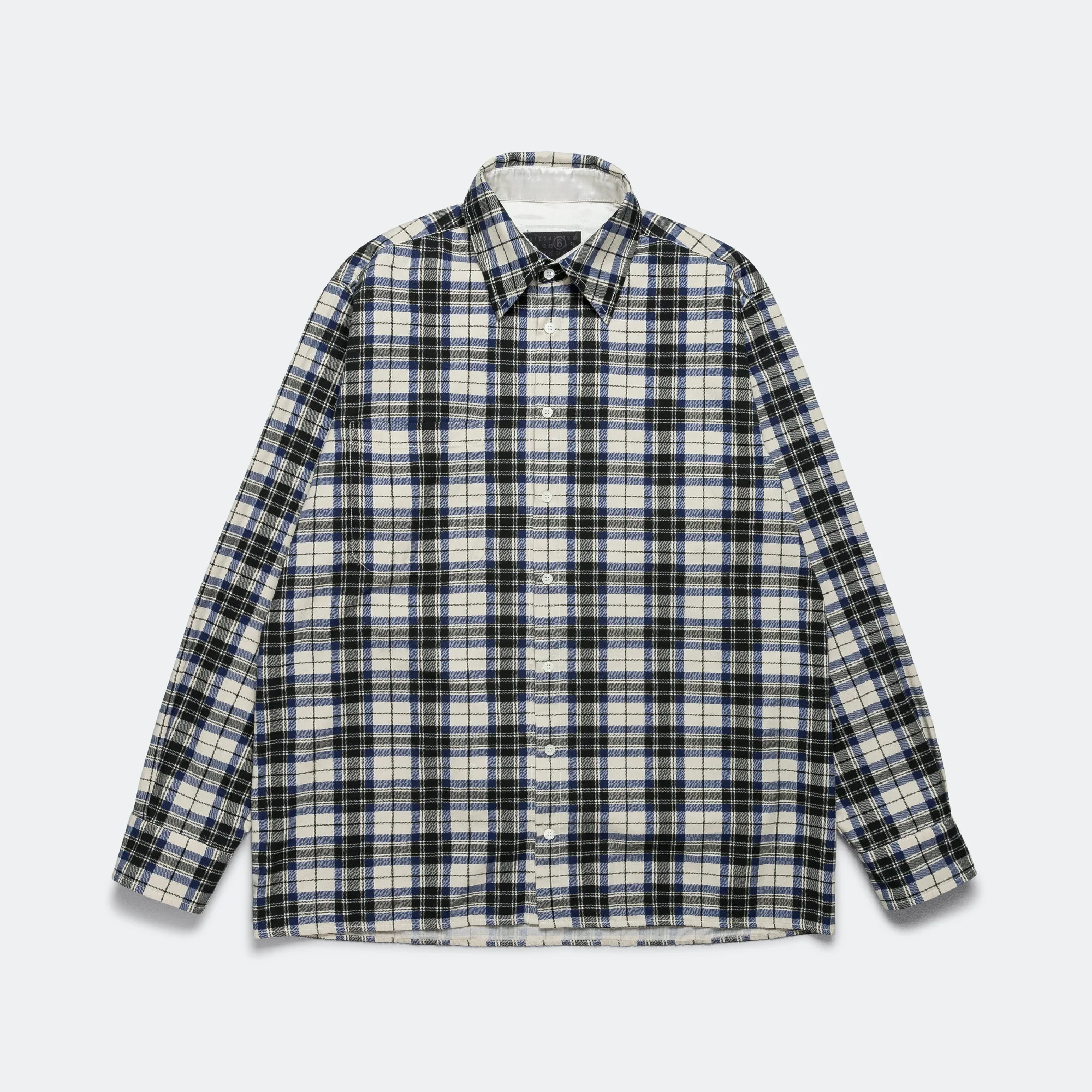 Reversible Checkered Shirt - Black/White - Image 7