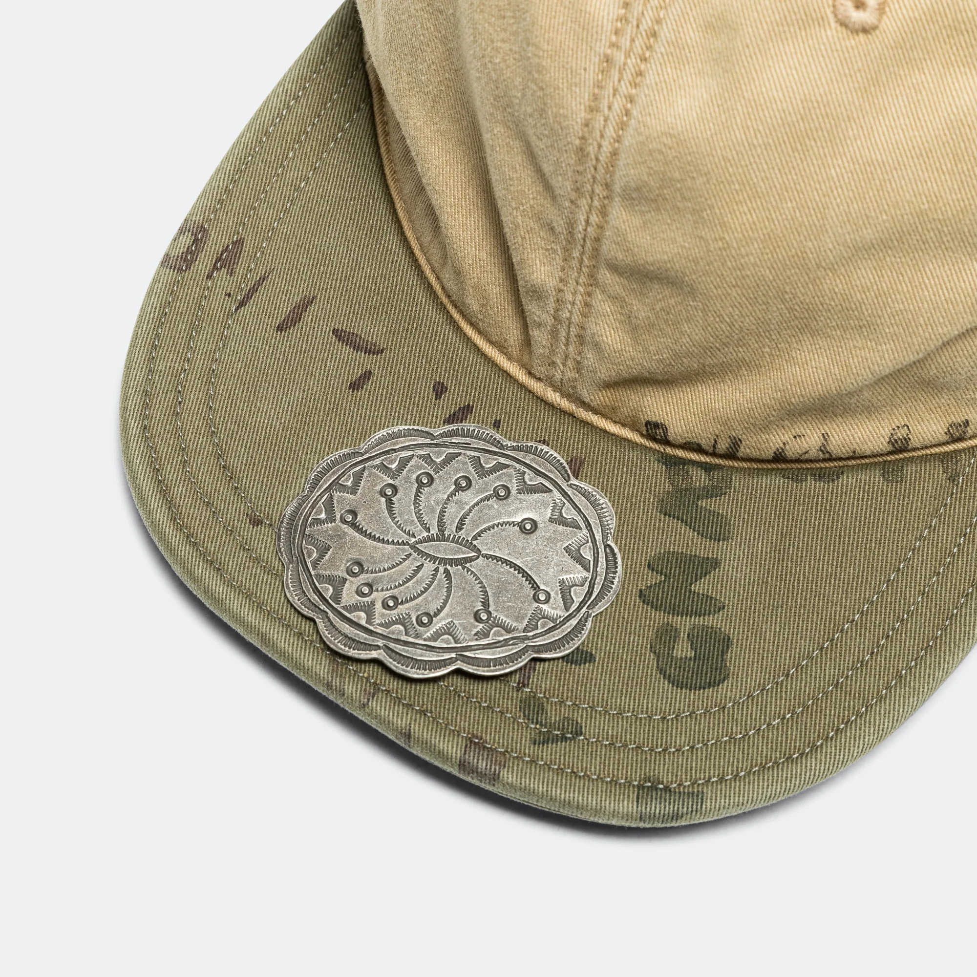Chino Brim Field Cap - Beige - Image 3