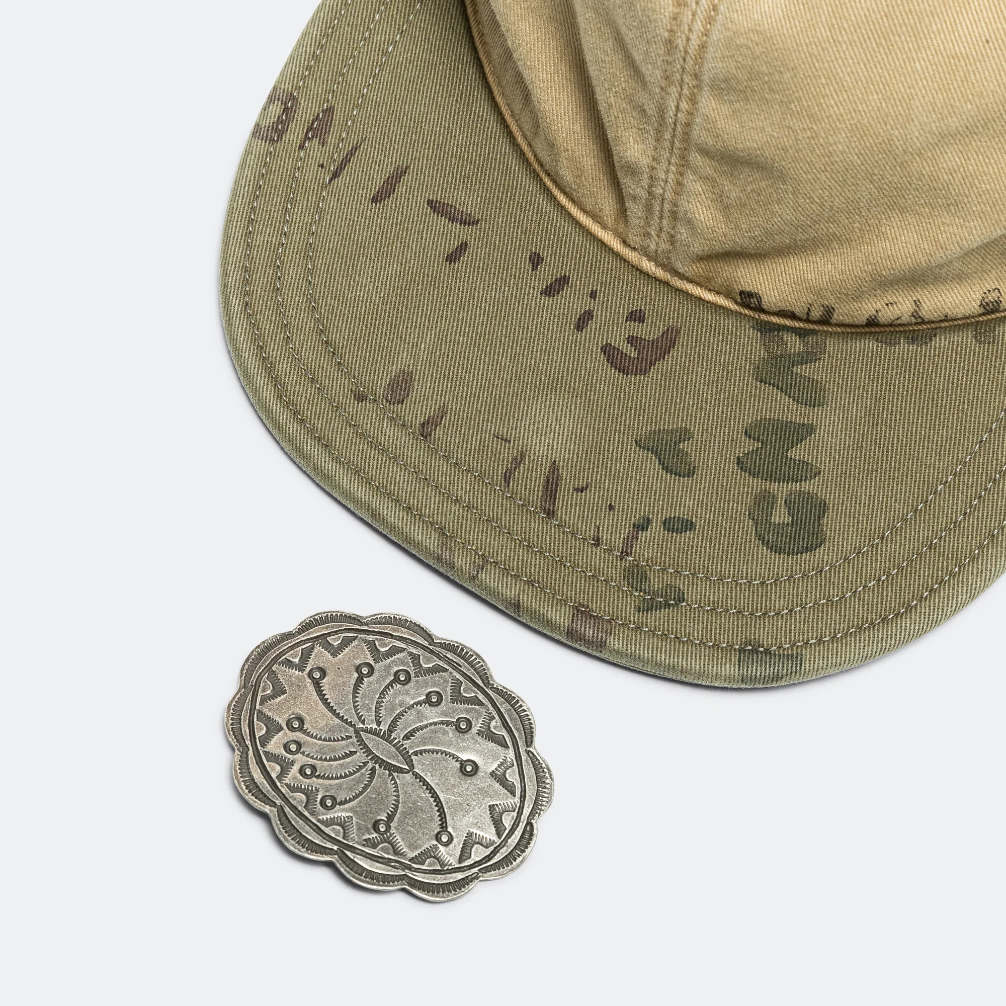Chino Brim Field Cap - Beige - Image 4