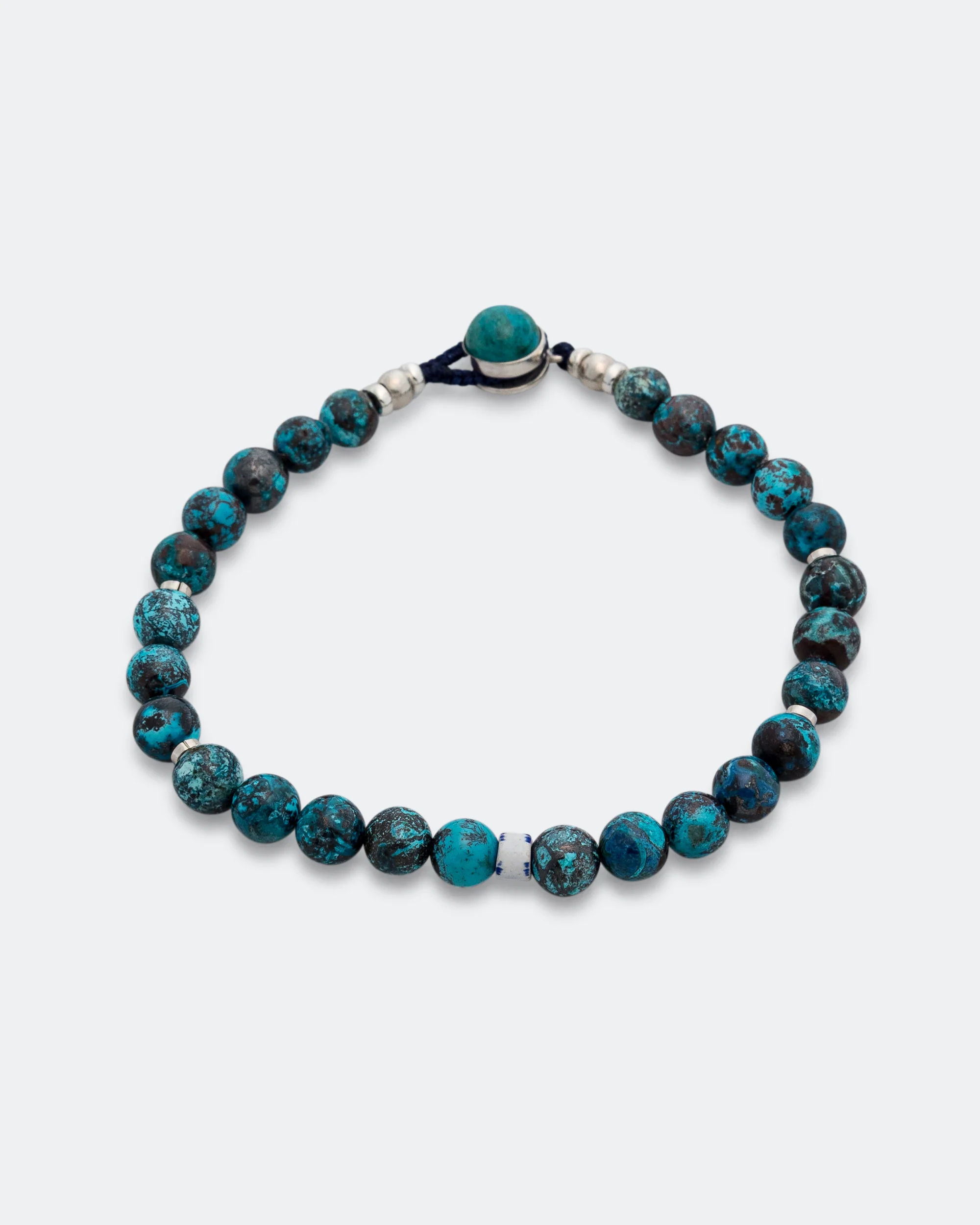 Circle8 Bracelet - Chrysocolla/925 Silver