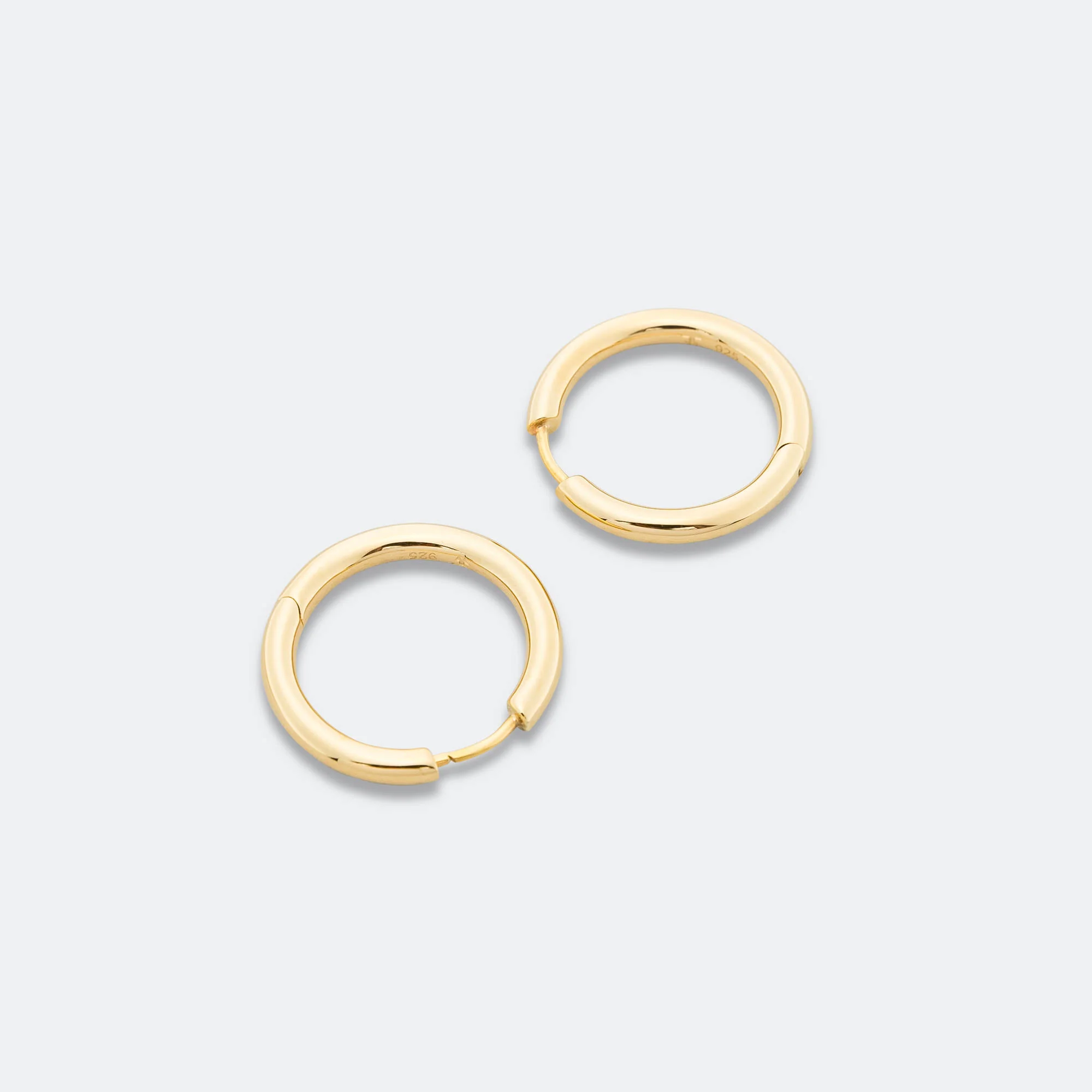 Classic Hoops Medium - 18K Gold/925 Silver - Image 3