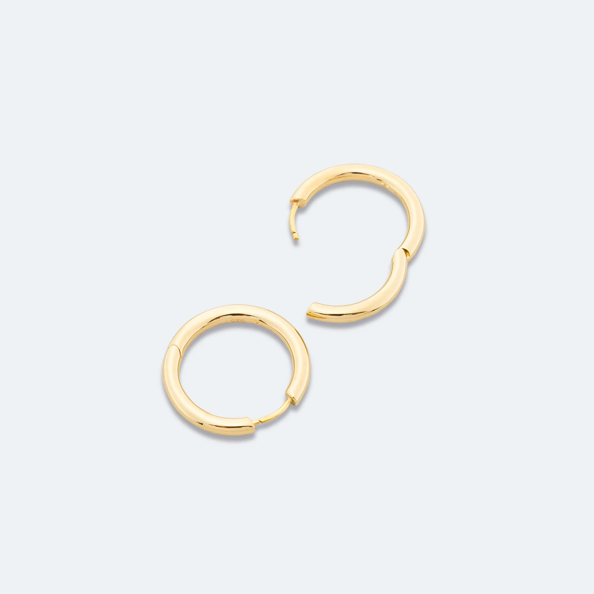 Classic Hoops Medium - 18K Gold/925 Silver - Image 4