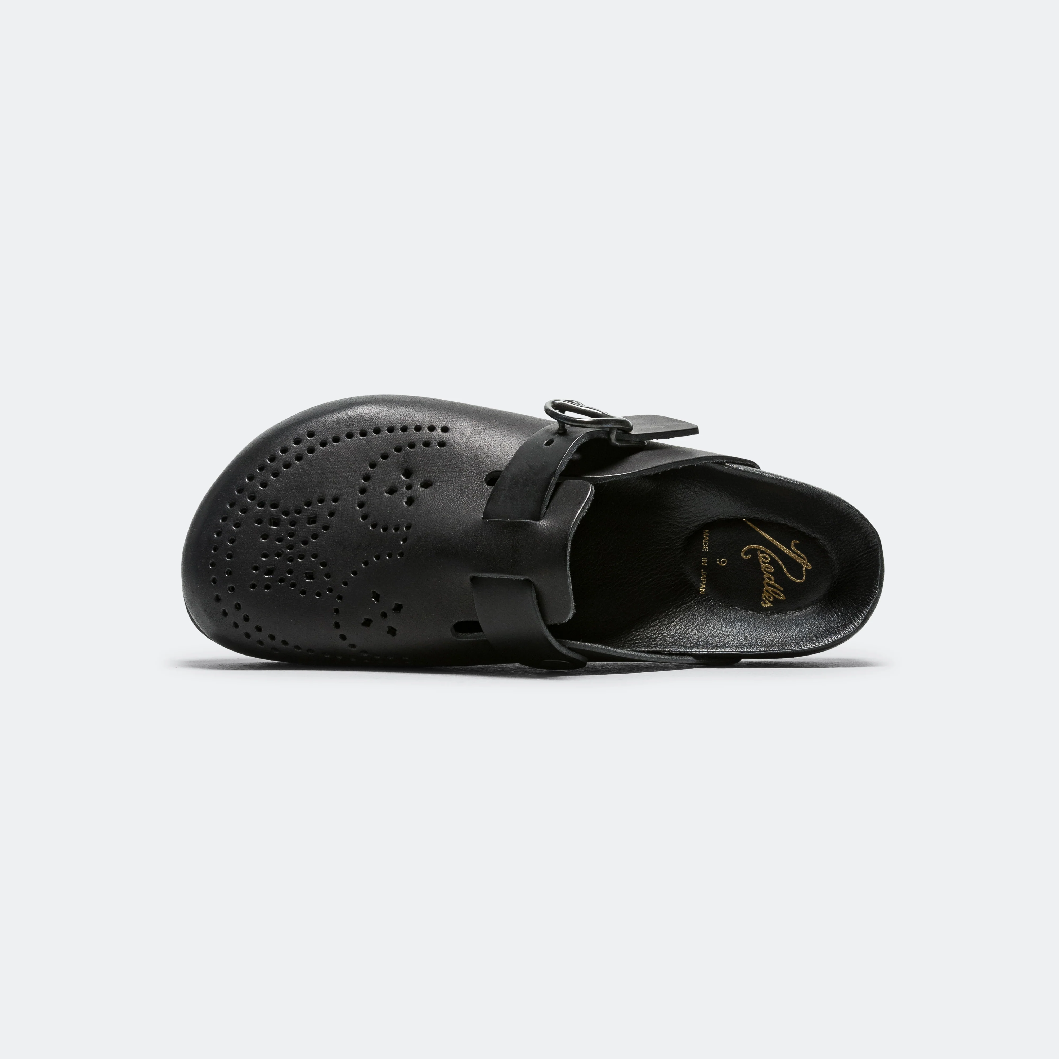 Clog Sandal - Black Cowhide Leather - Image 5