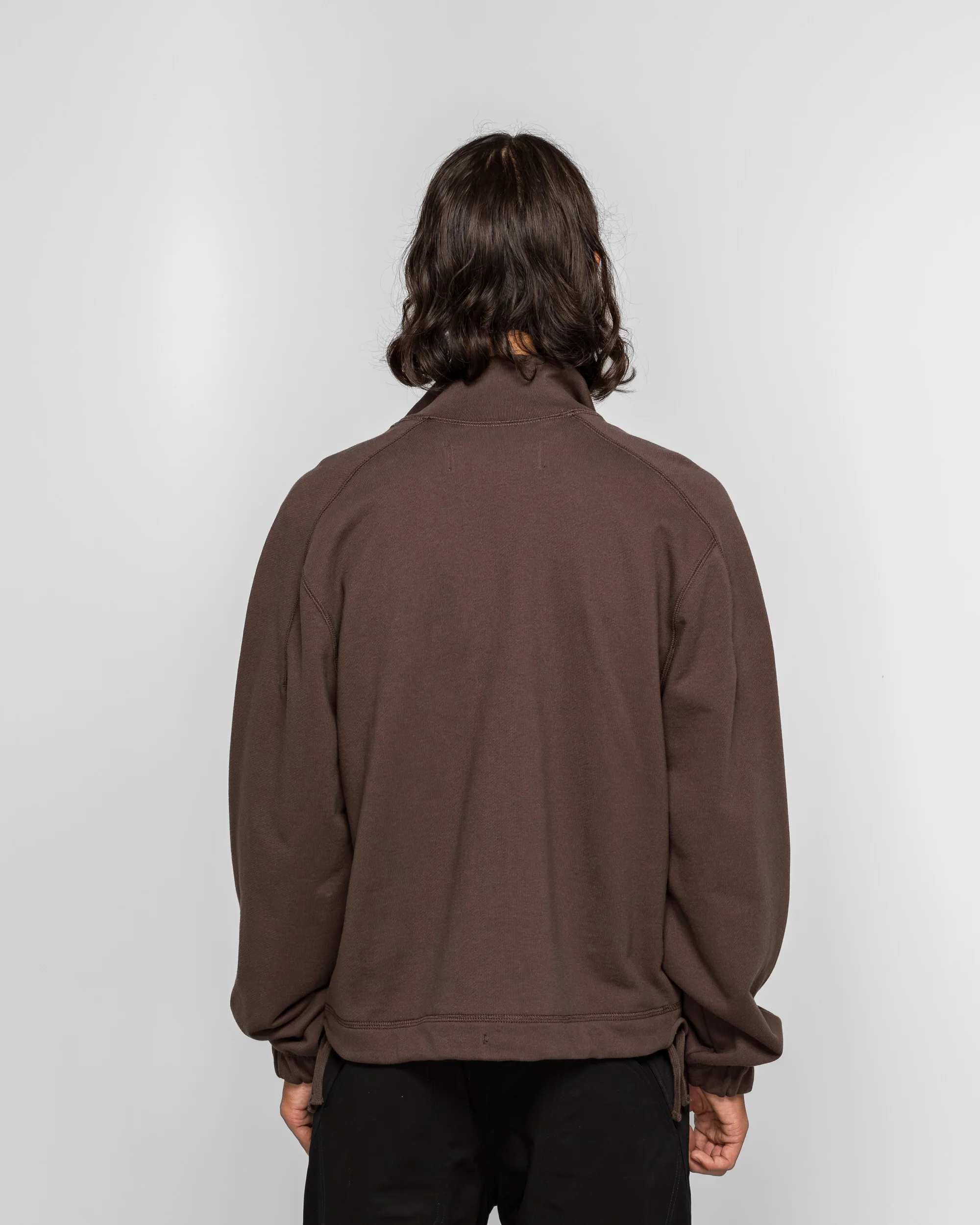 Knot Zip Sweater - Brown - Image 4