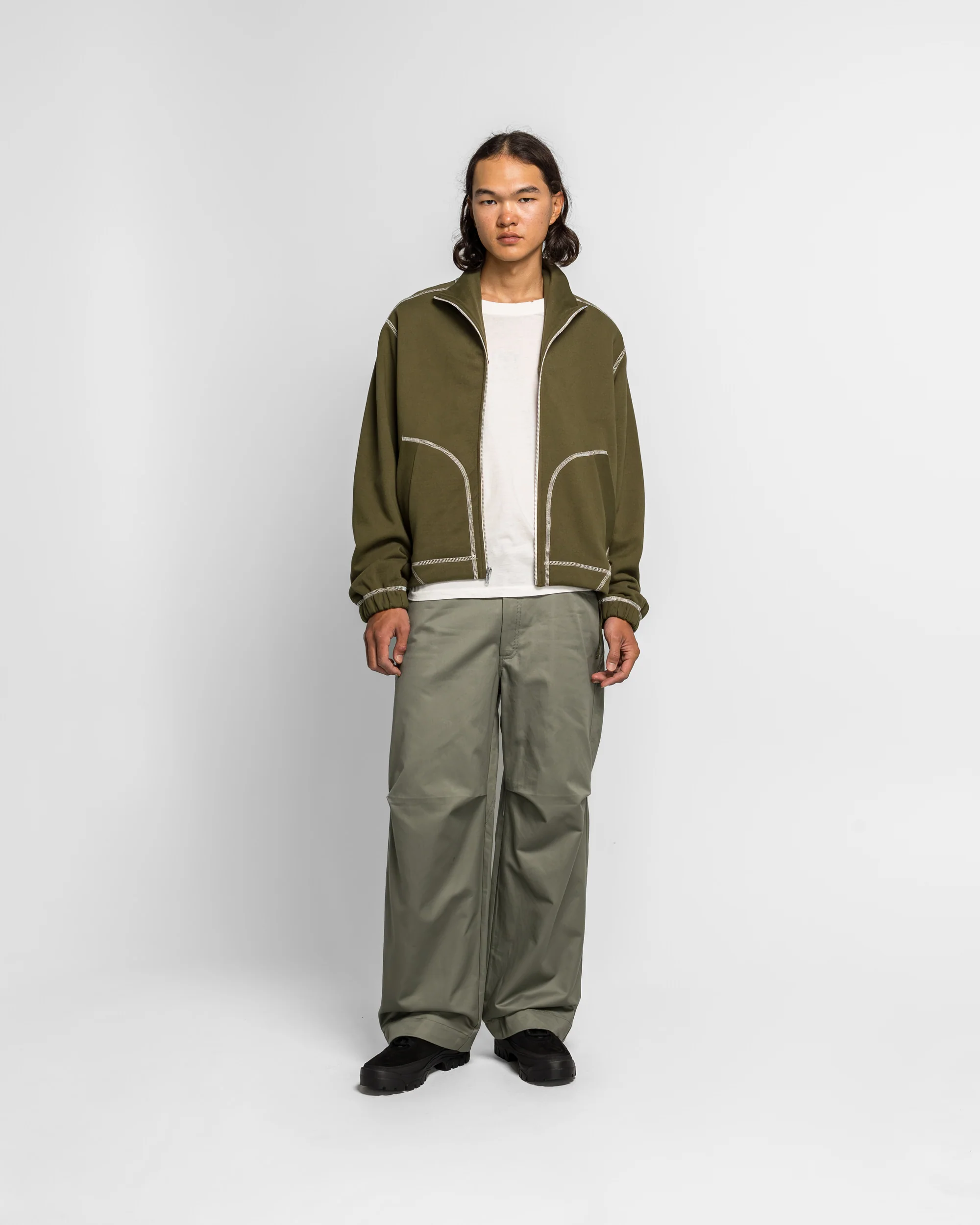 Loop Claw Trouser - Olive - Image 5
