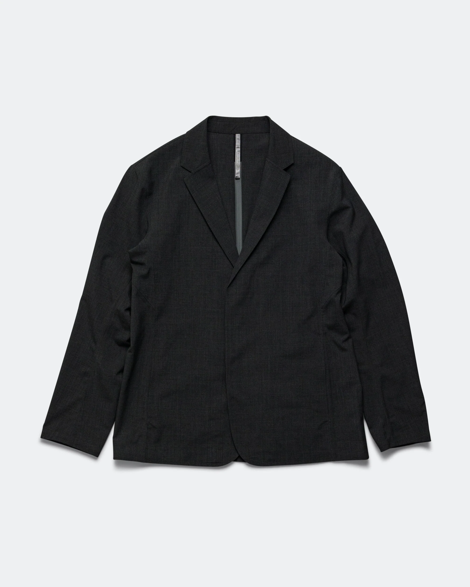 Convex Wool Blazer - Black Heather