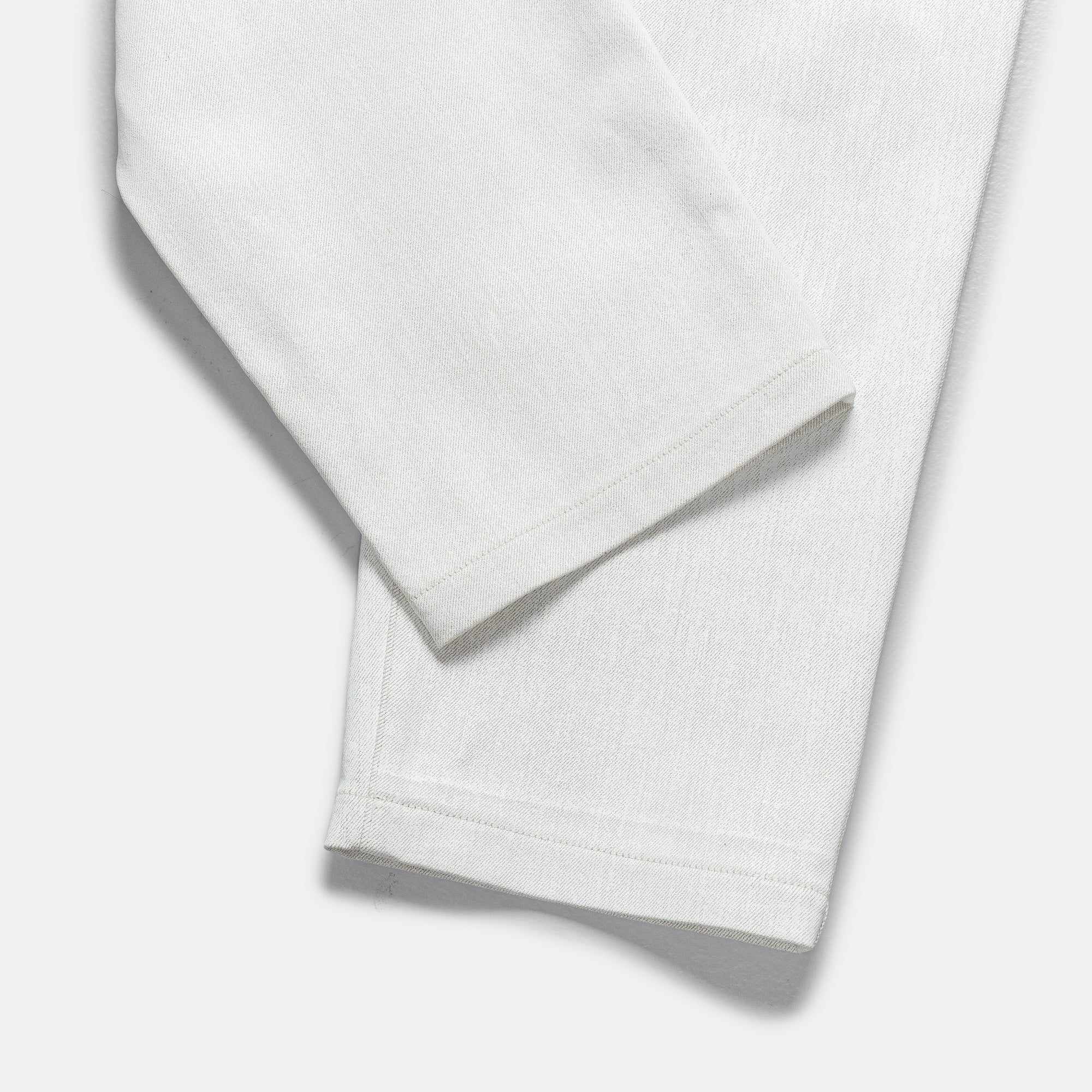 Cotton Denim Foil Pant - Off White - Image 6