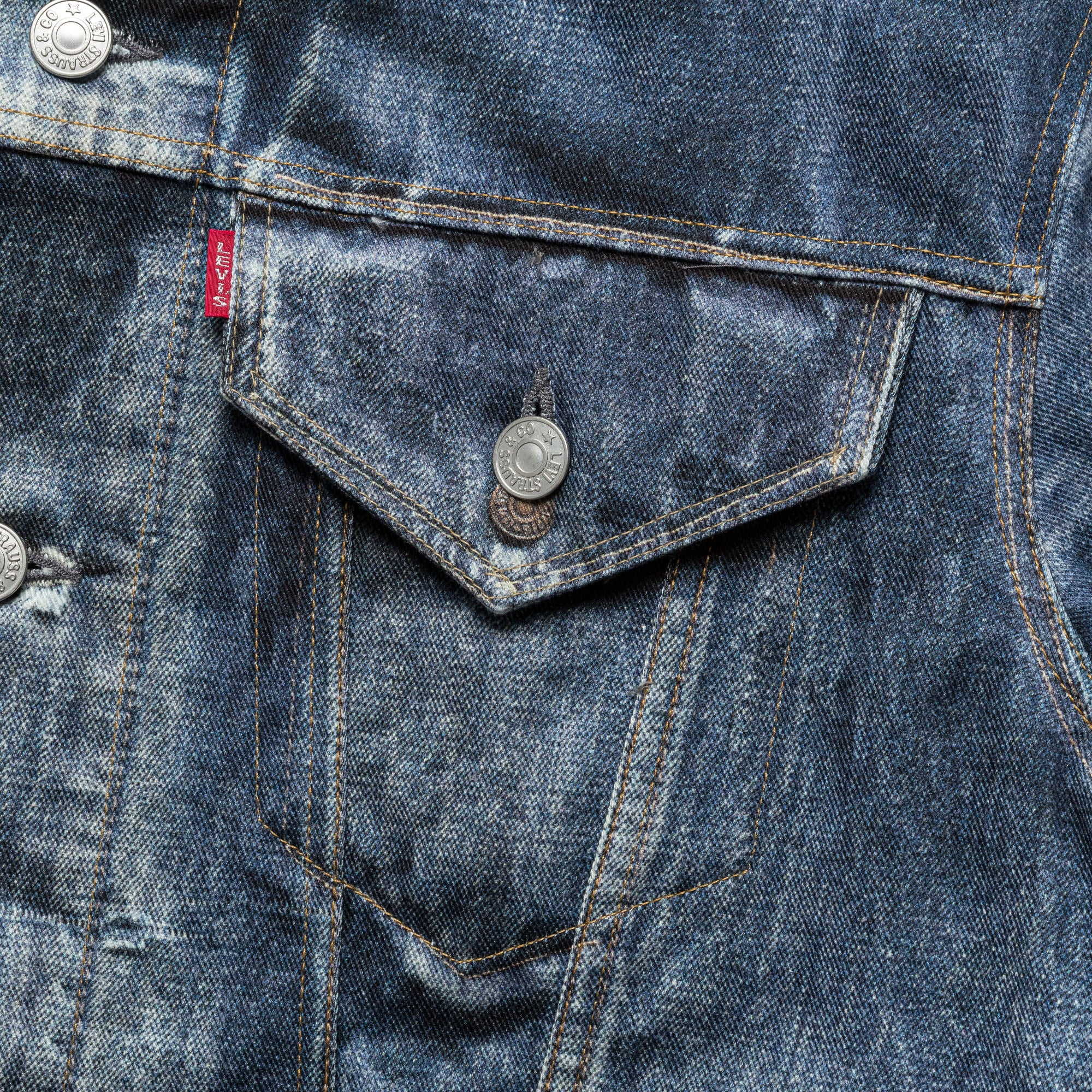 Cotton Twill Inkjet Print Jacket x Levi's - Indigo - Image 3