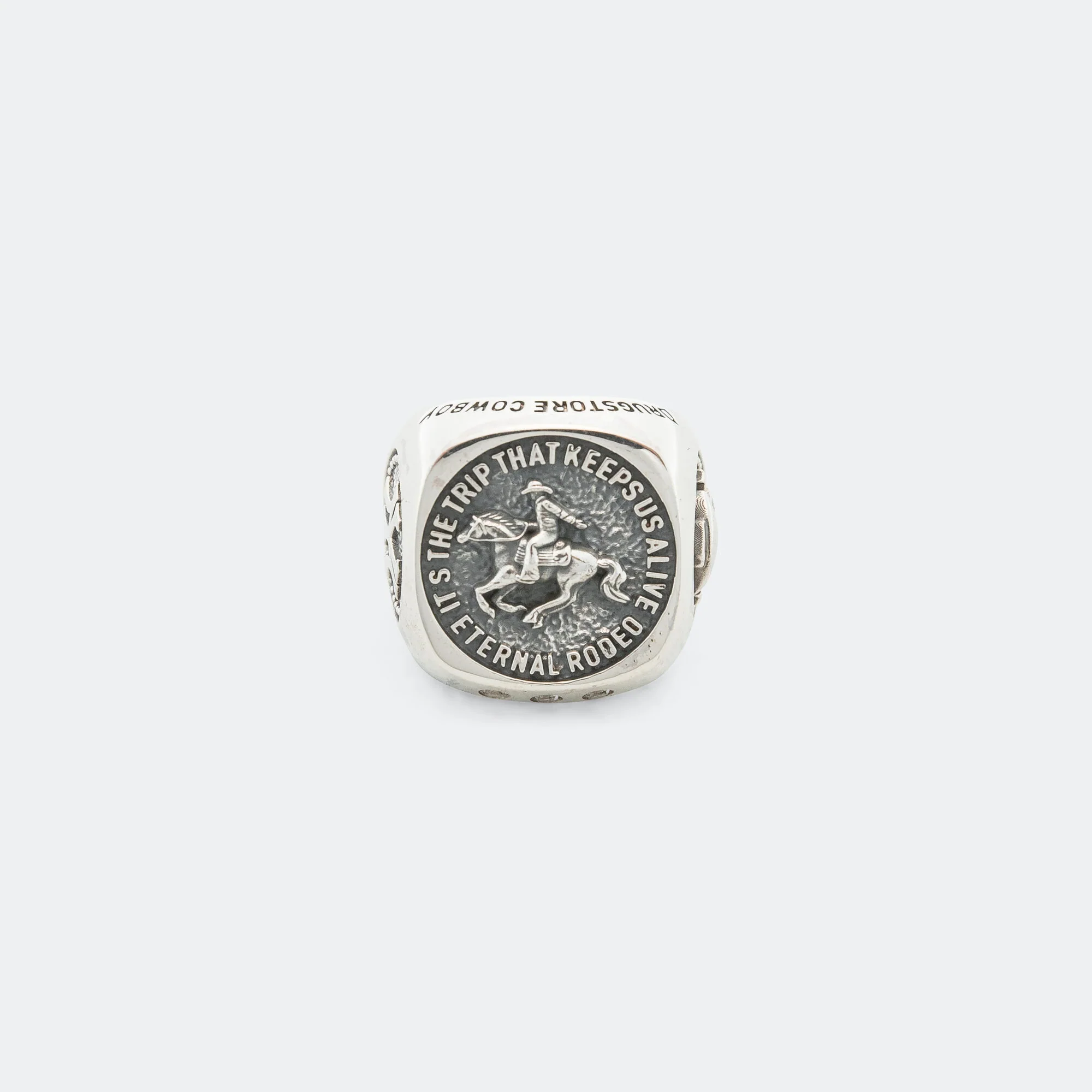 Cowboy Signet Ring - 925 Silver