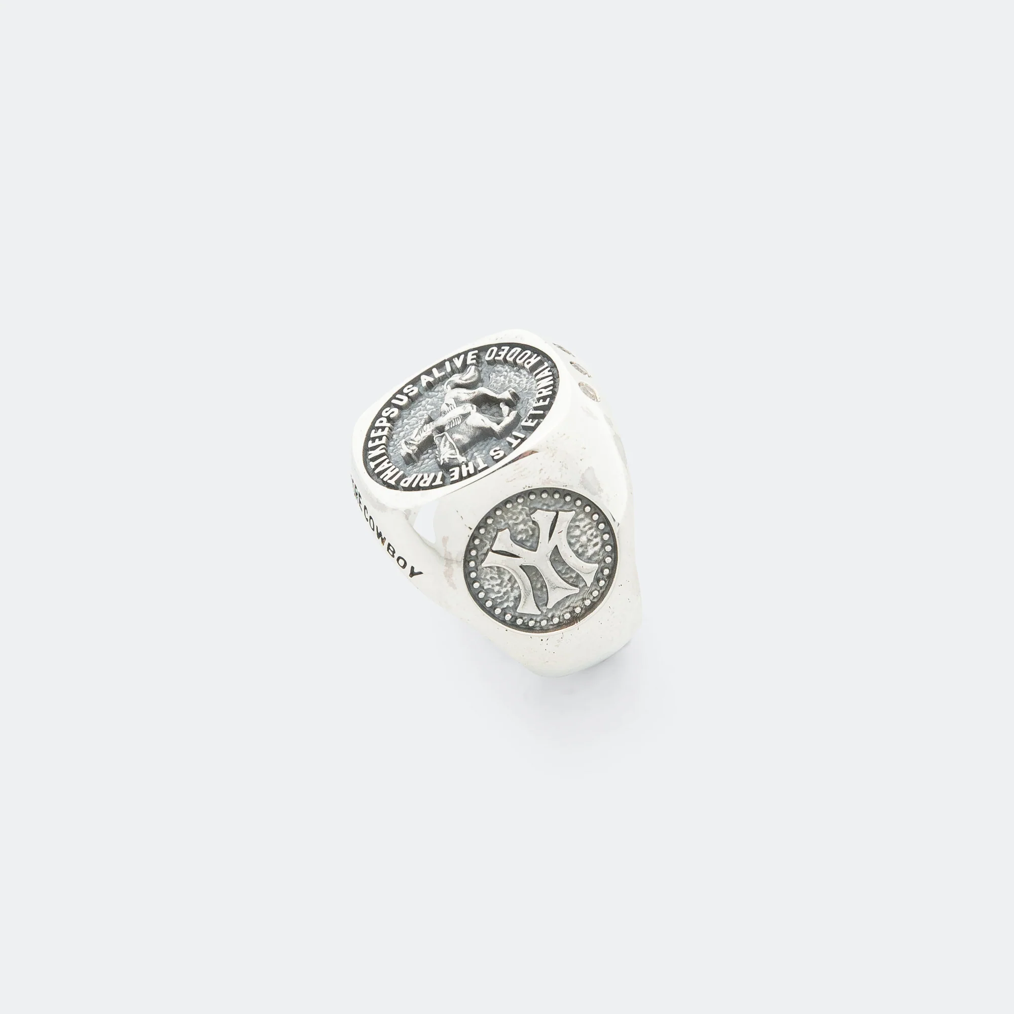 Cowboy Signet Ring - 925 Silver - Image 6