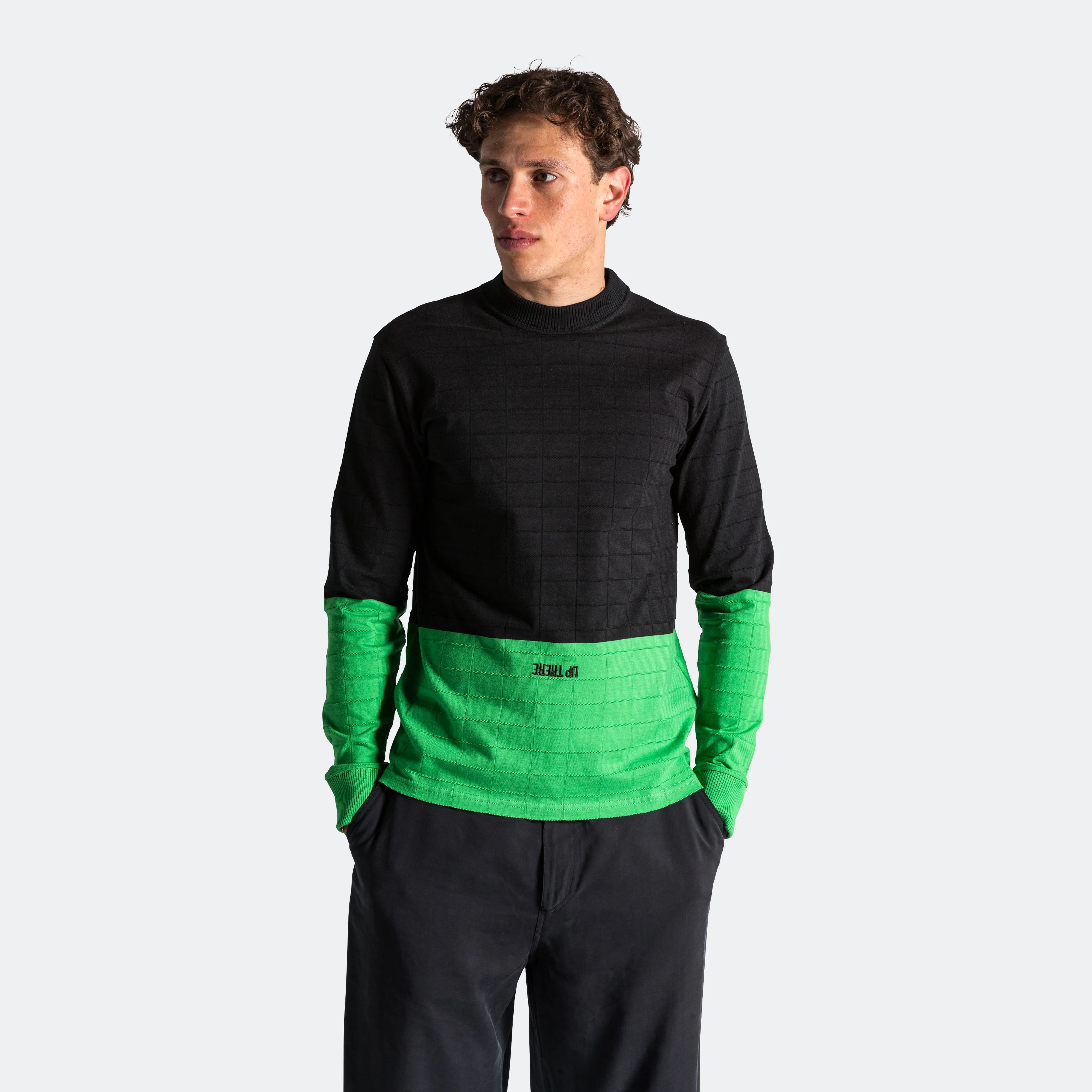 Crewneck x UP THERE - Black/Fern Green - Image 9