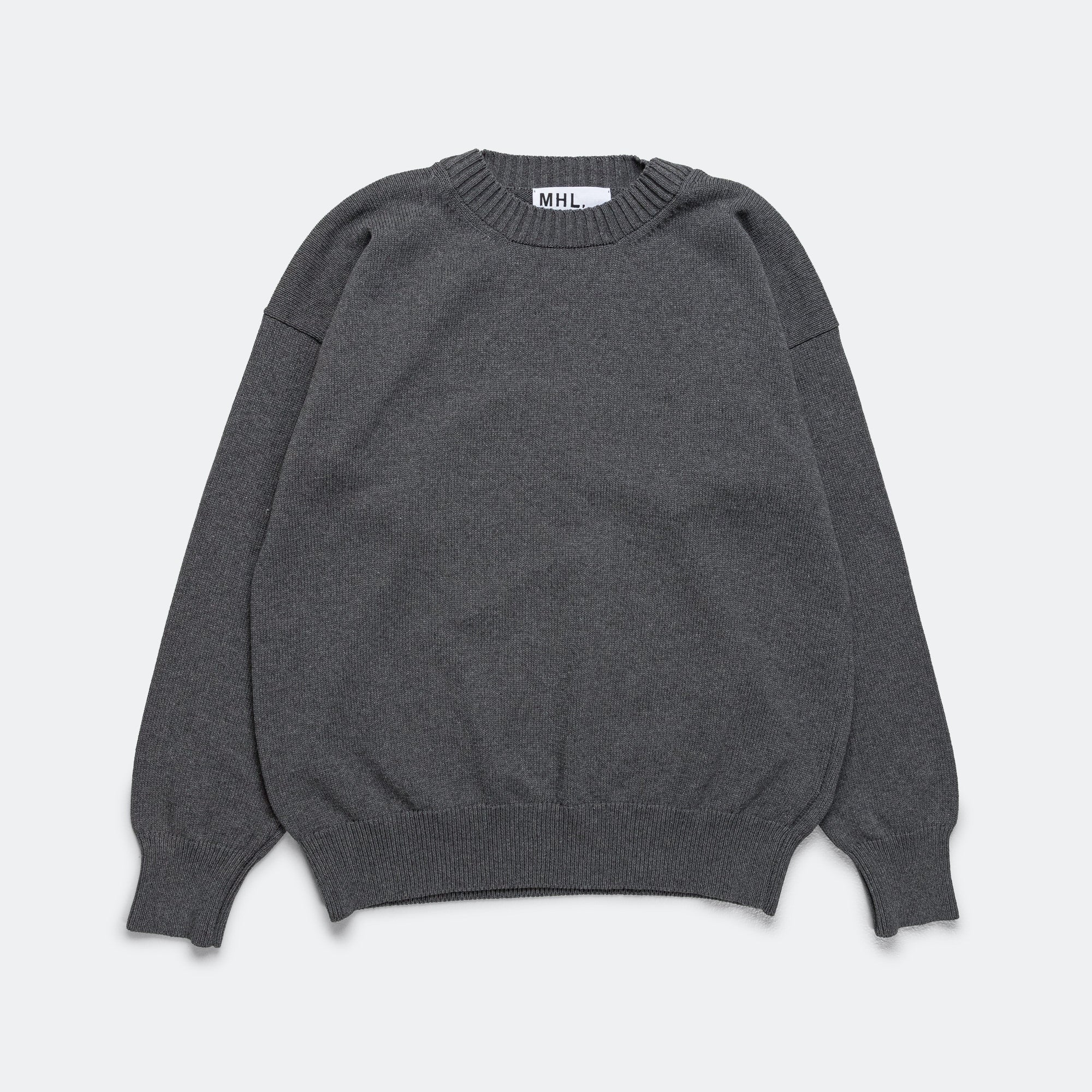 Cross Over Crew - Dry Cotton Charcoal
