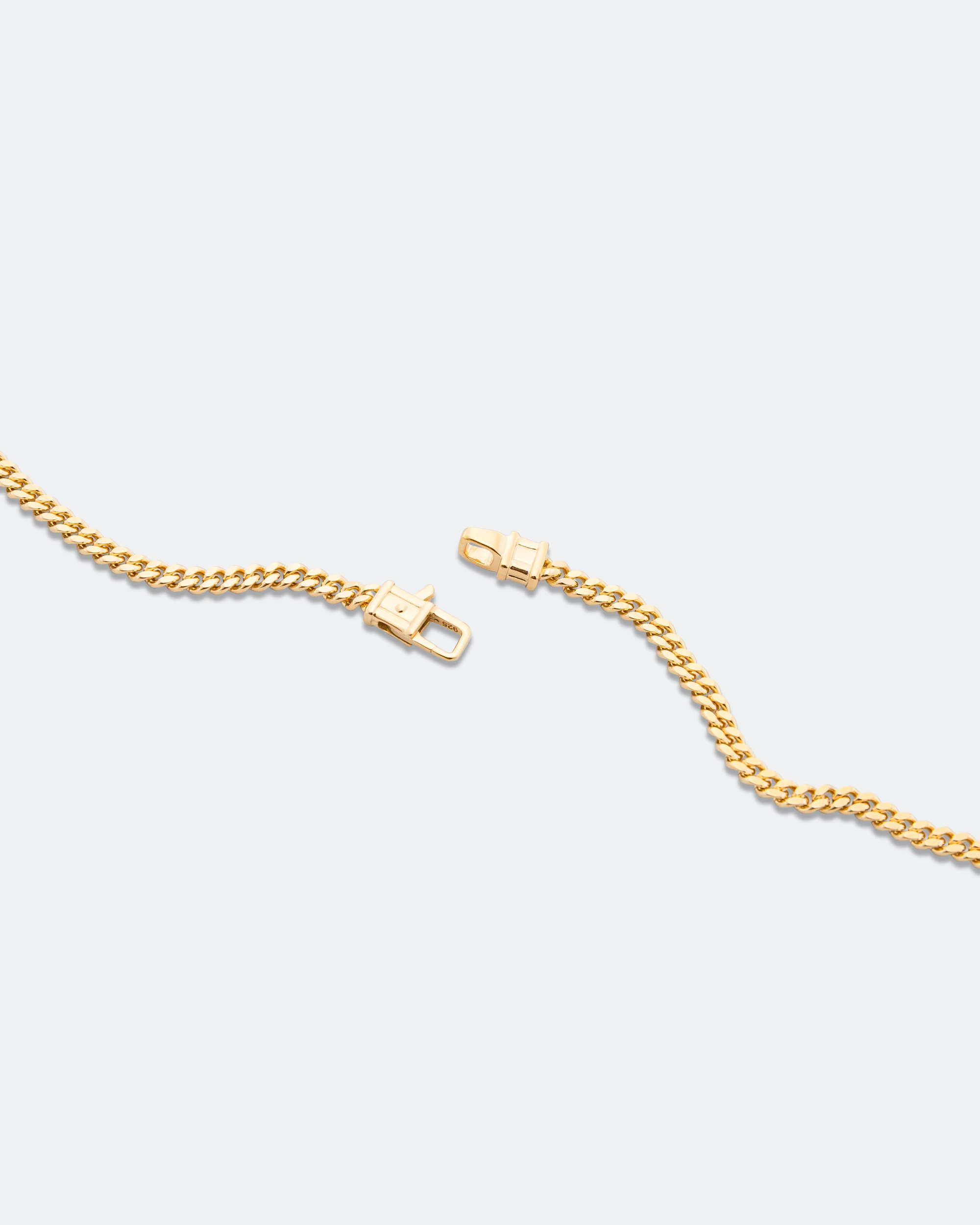 Curb Bracelet M - 18K Gold/925 Silver - Image 4