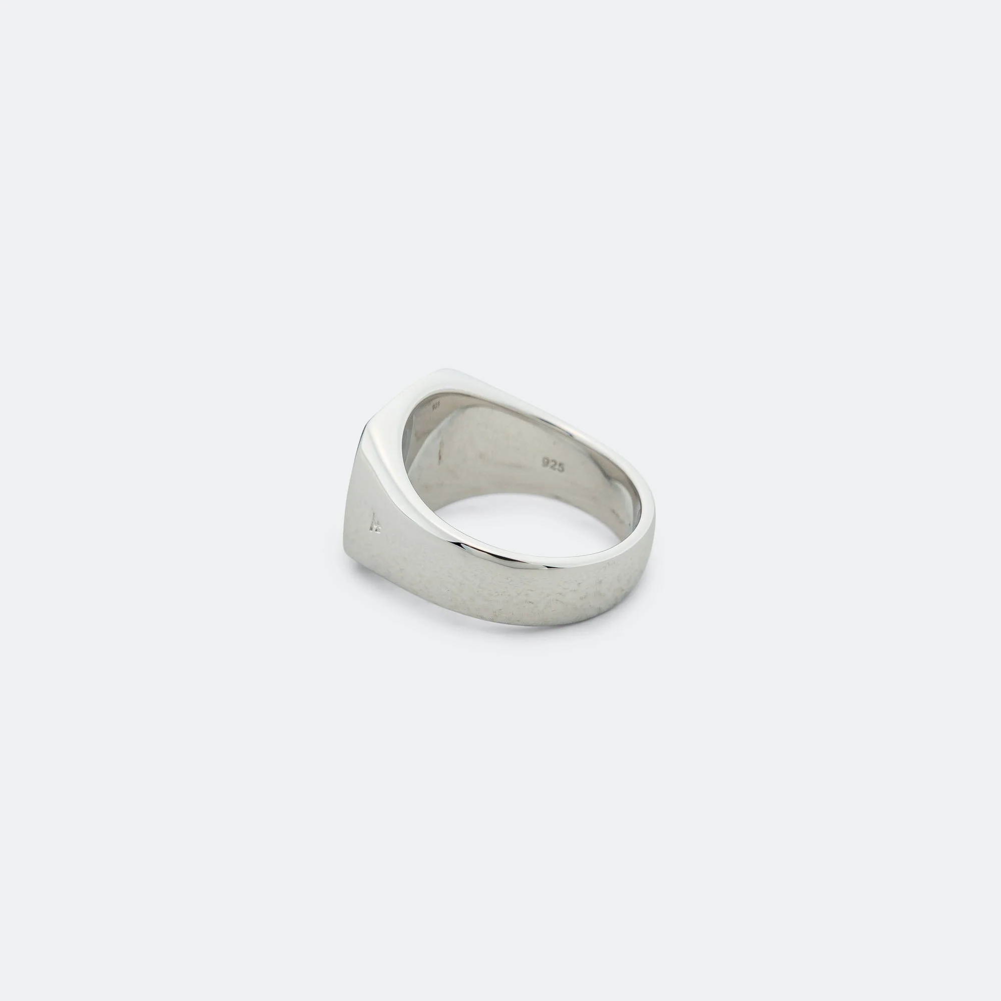 Cushion Ring - Black Larvikite/925 Silver - Image 3