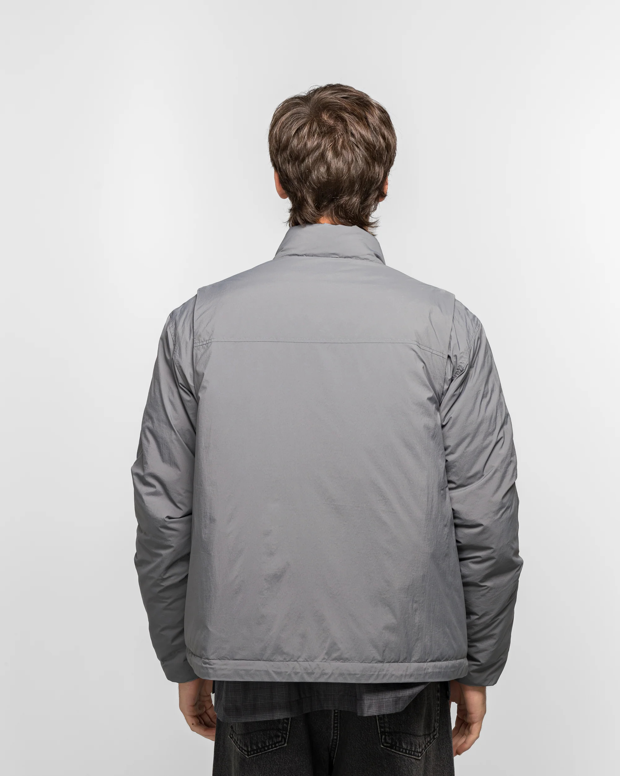 Tech 2WAY Field Inner Down Jacket - Light Grey - Image 4