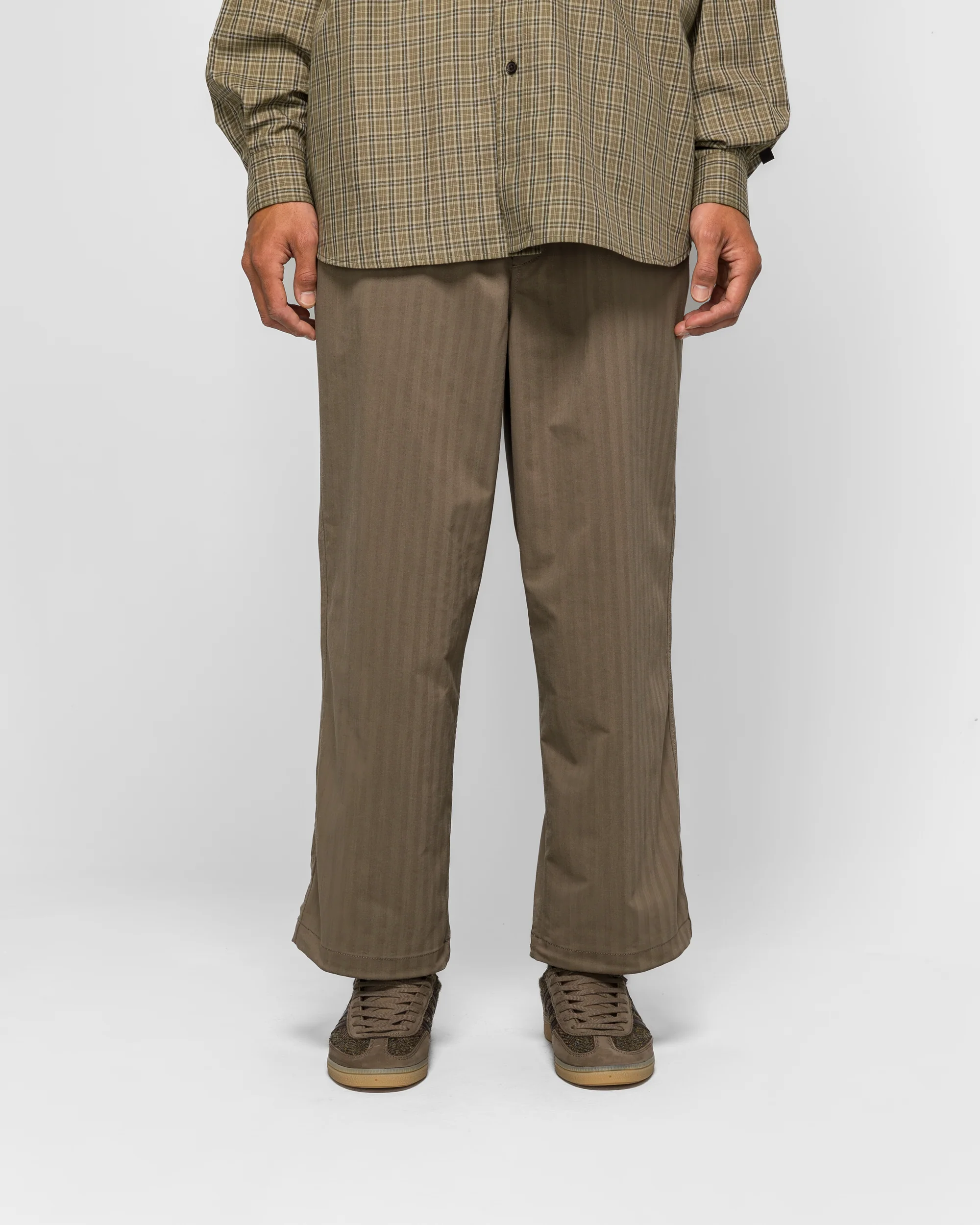 Tech Easy Trousers Herringbone - Sage Gray - Image 2