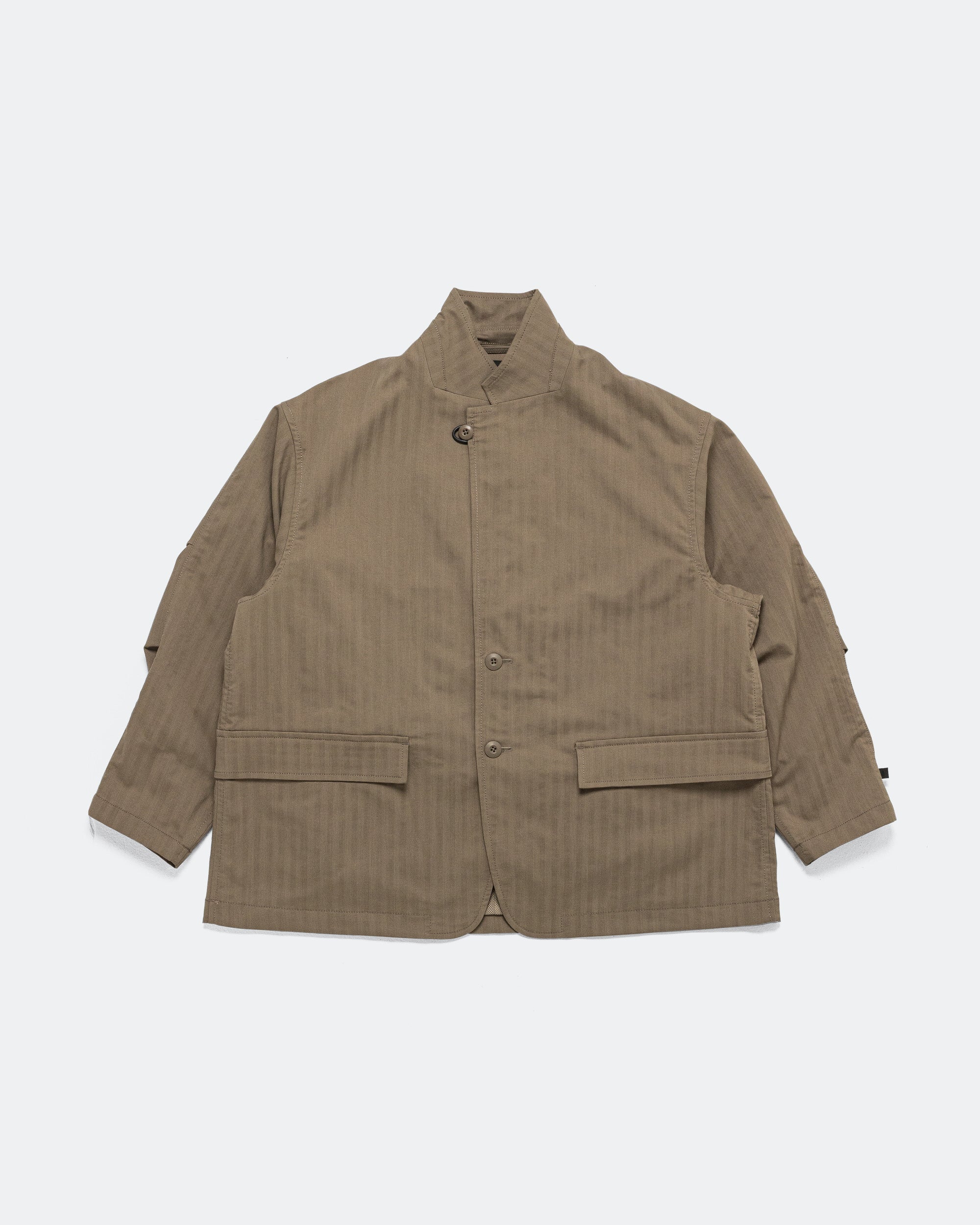 Tech Loose 2B Jacket Herringbone - Sage Gray