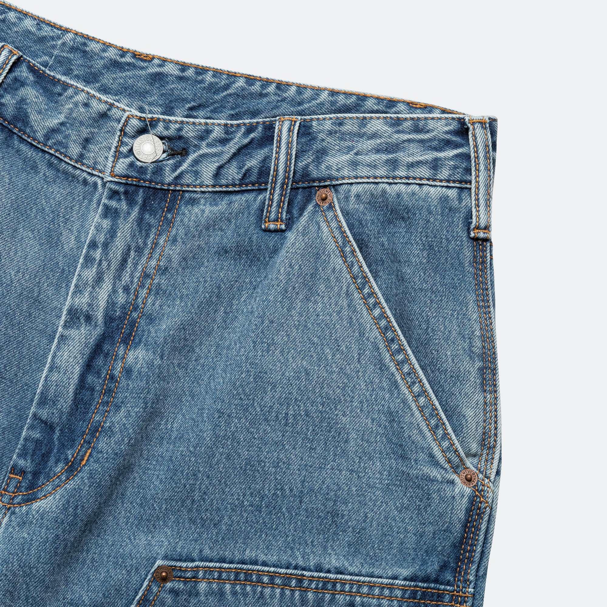 Denim Carpenter Pant - Washed Blue - Image 4