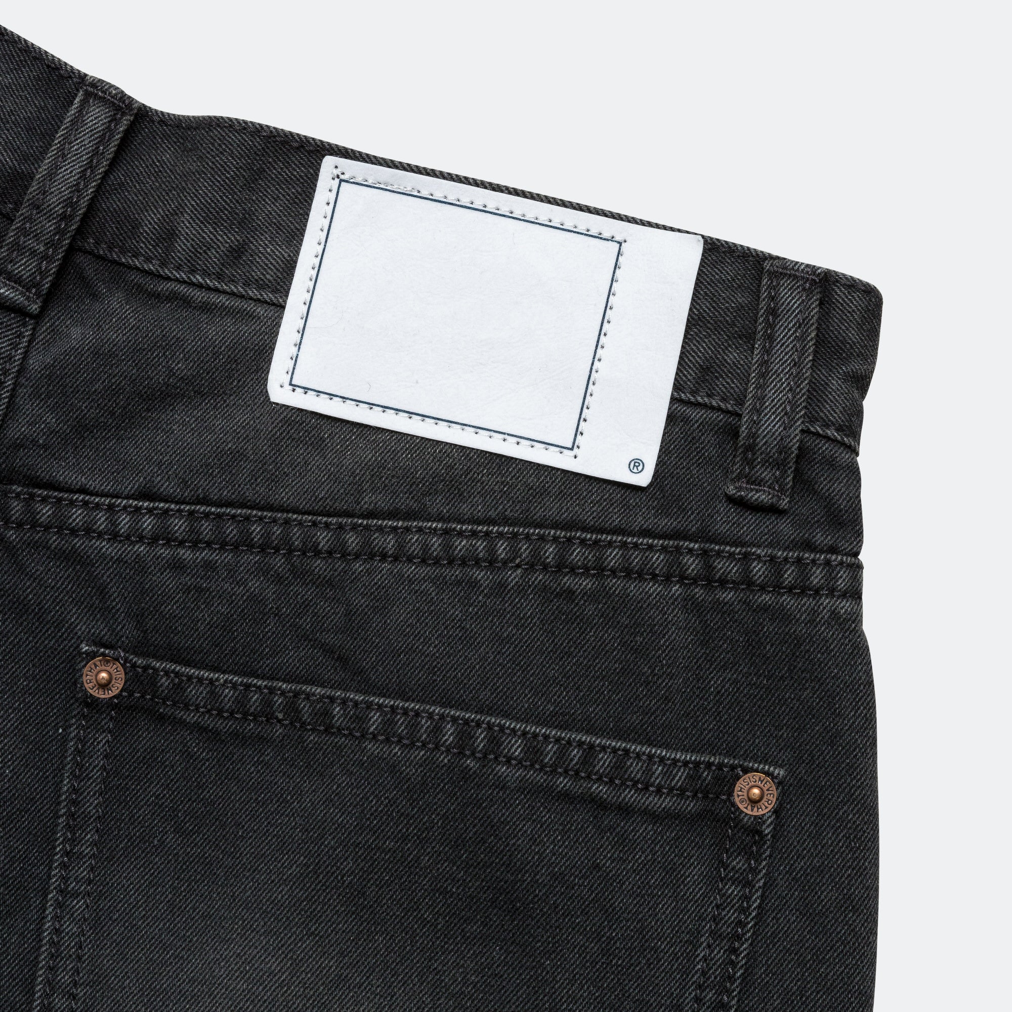 Denim Carpenter Short - Black - Image 4
