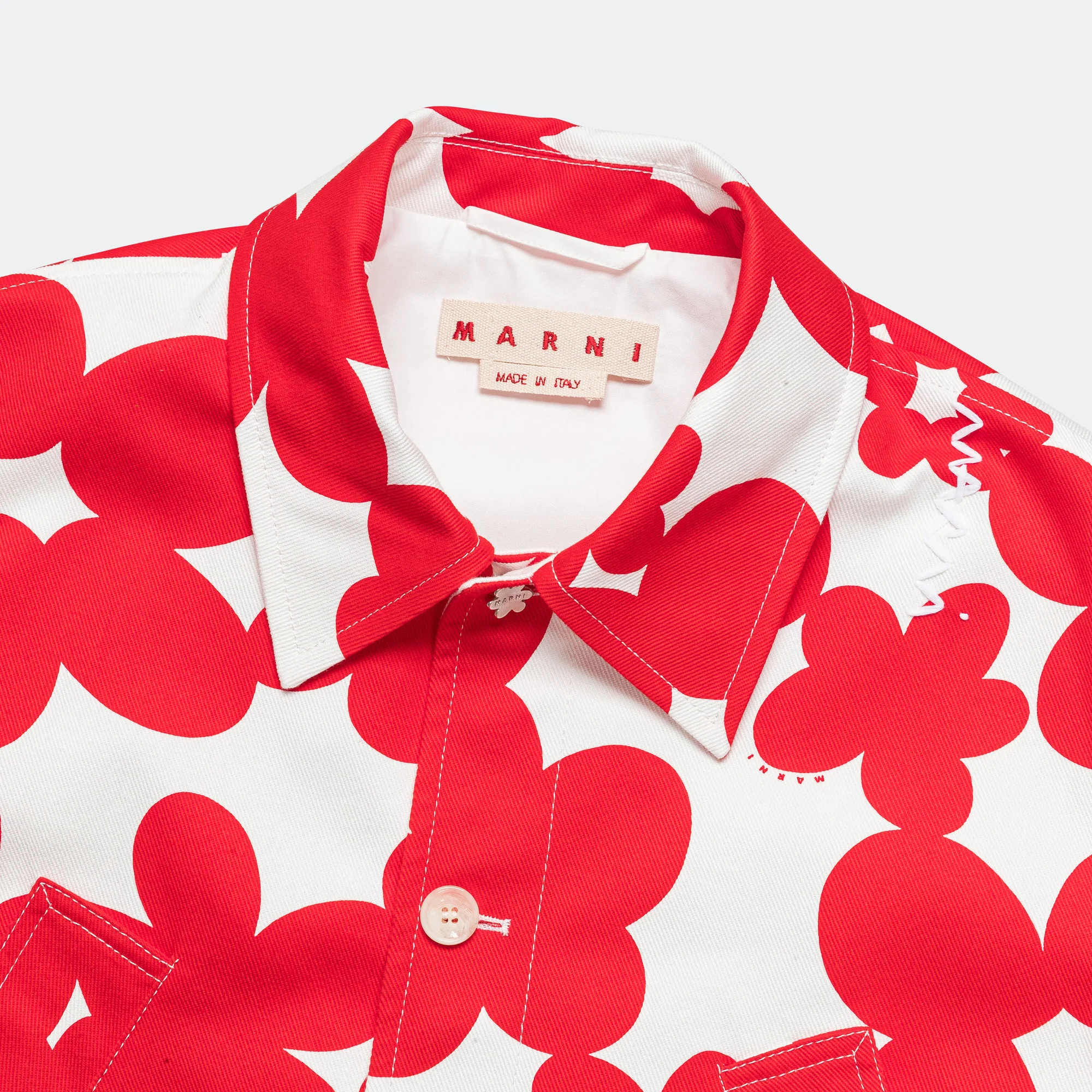 Dillies Gabardine Jacket - Crimson - Image 3