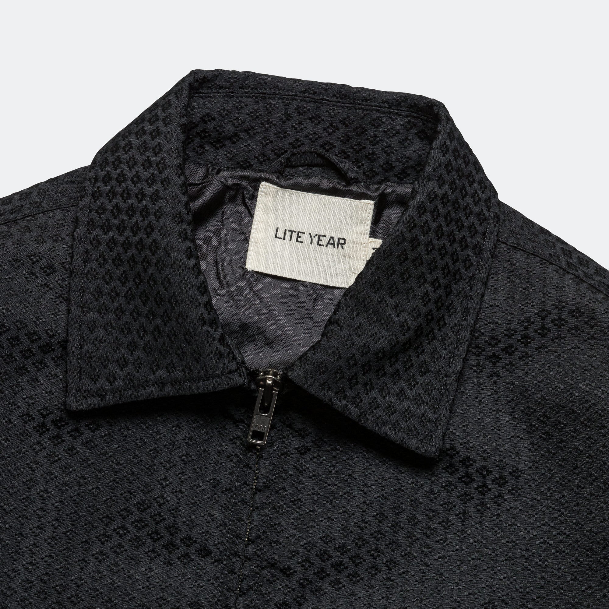 Eisenhower Jacket - Black Japanese Dyed Jacquard - Image 2
