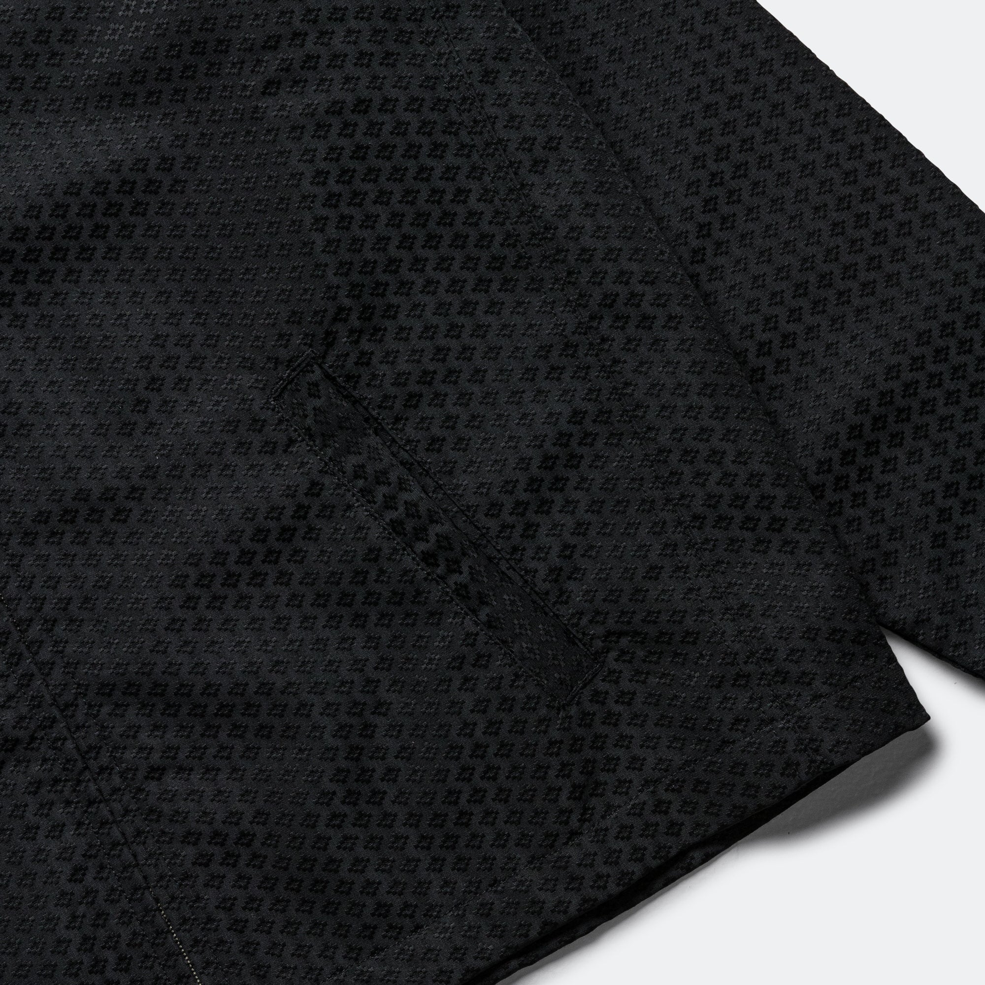Eisenhower Jacket - Black Japanese Dyed Jacquard - Image 4