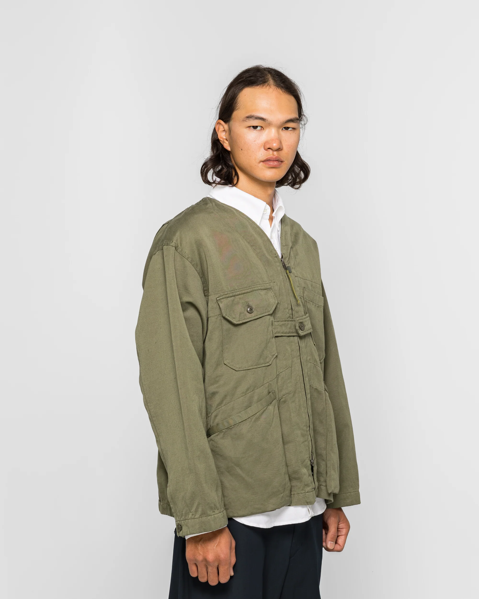 Cardigan Jacket - Olive CL Heavy Twill - Image 3