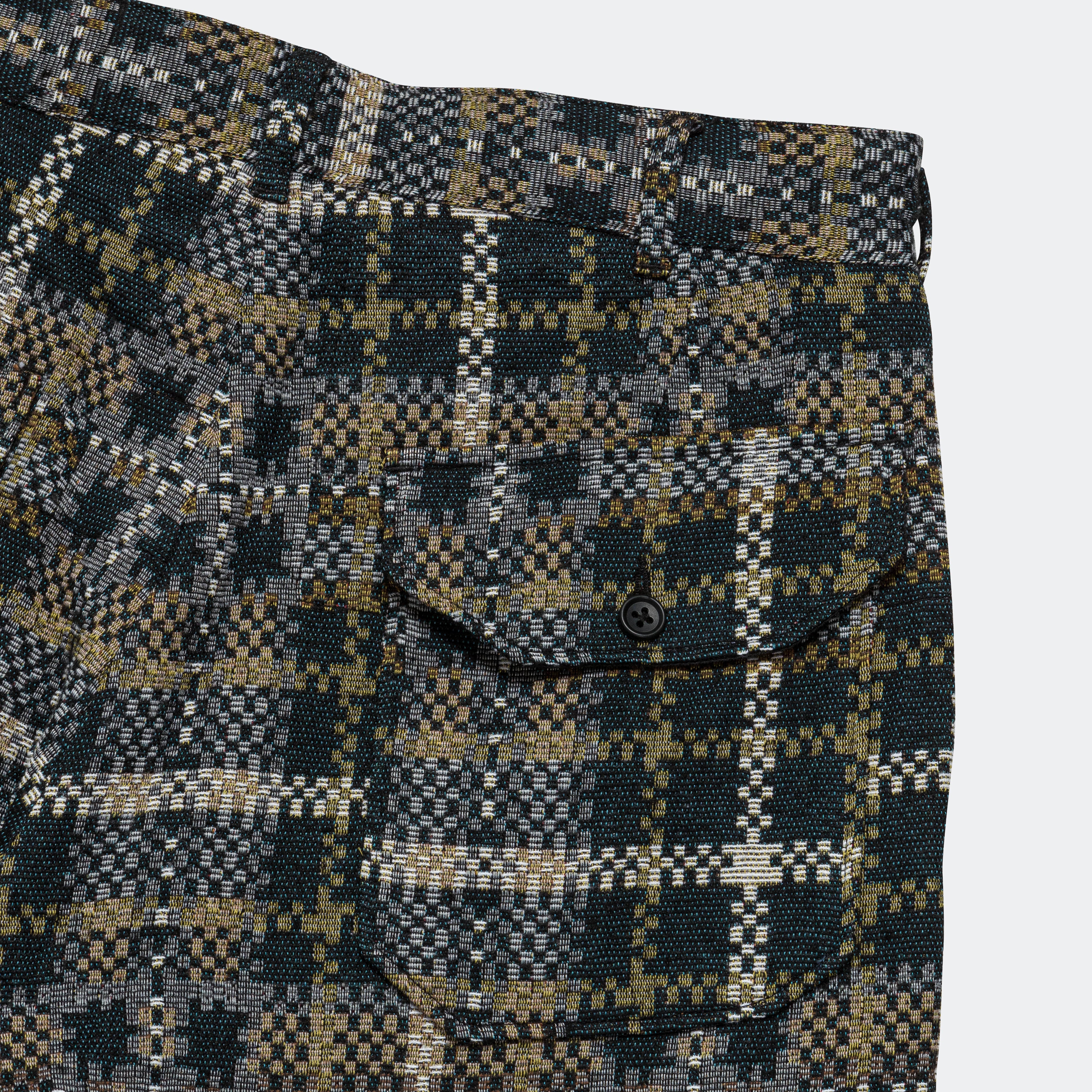 Carlyle Pant - Black/Tan Cotton Acrylic Old Plaid - Image 4