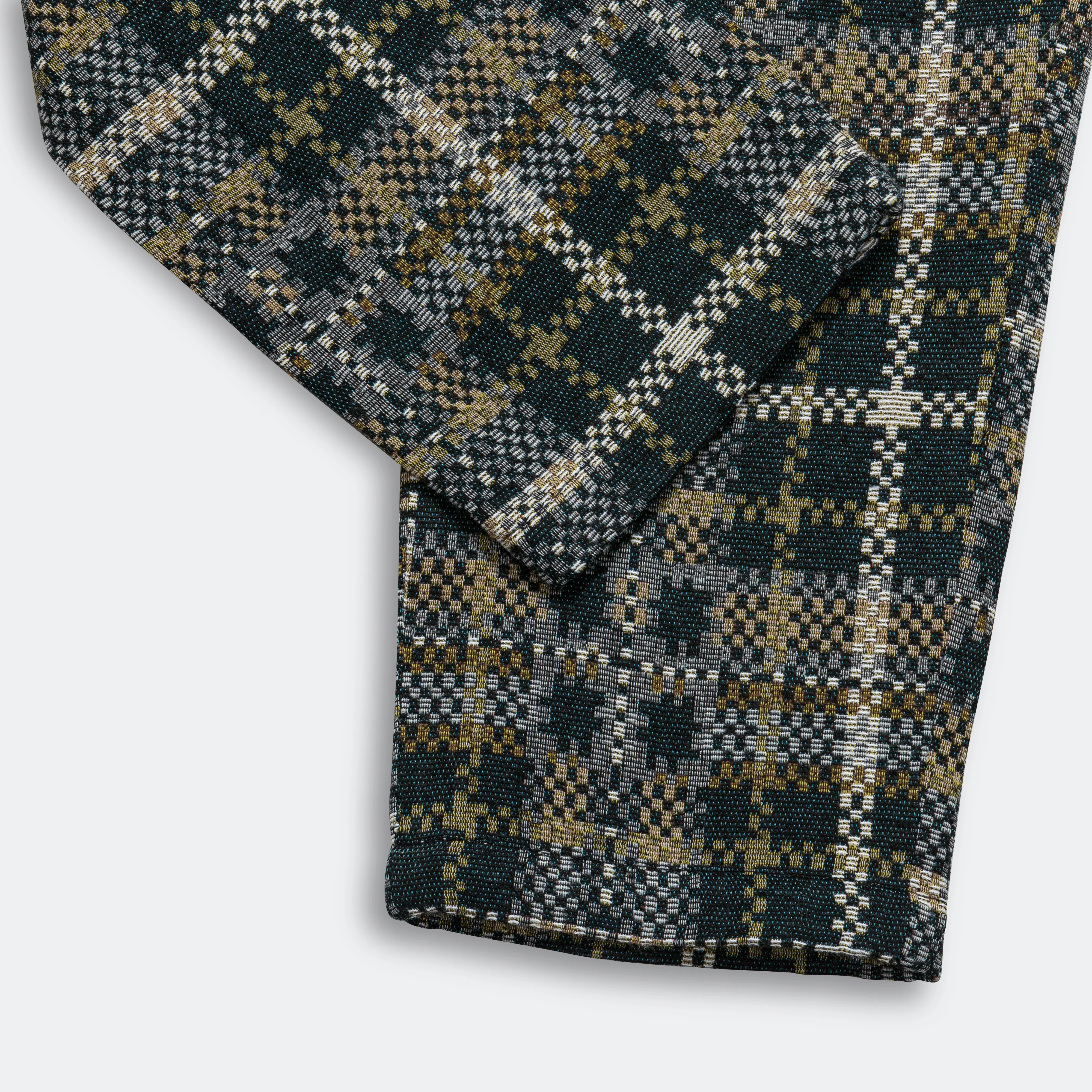 Carlyle Pant - Black/Tan Cotton Acrylic Old Plaid - Image 5