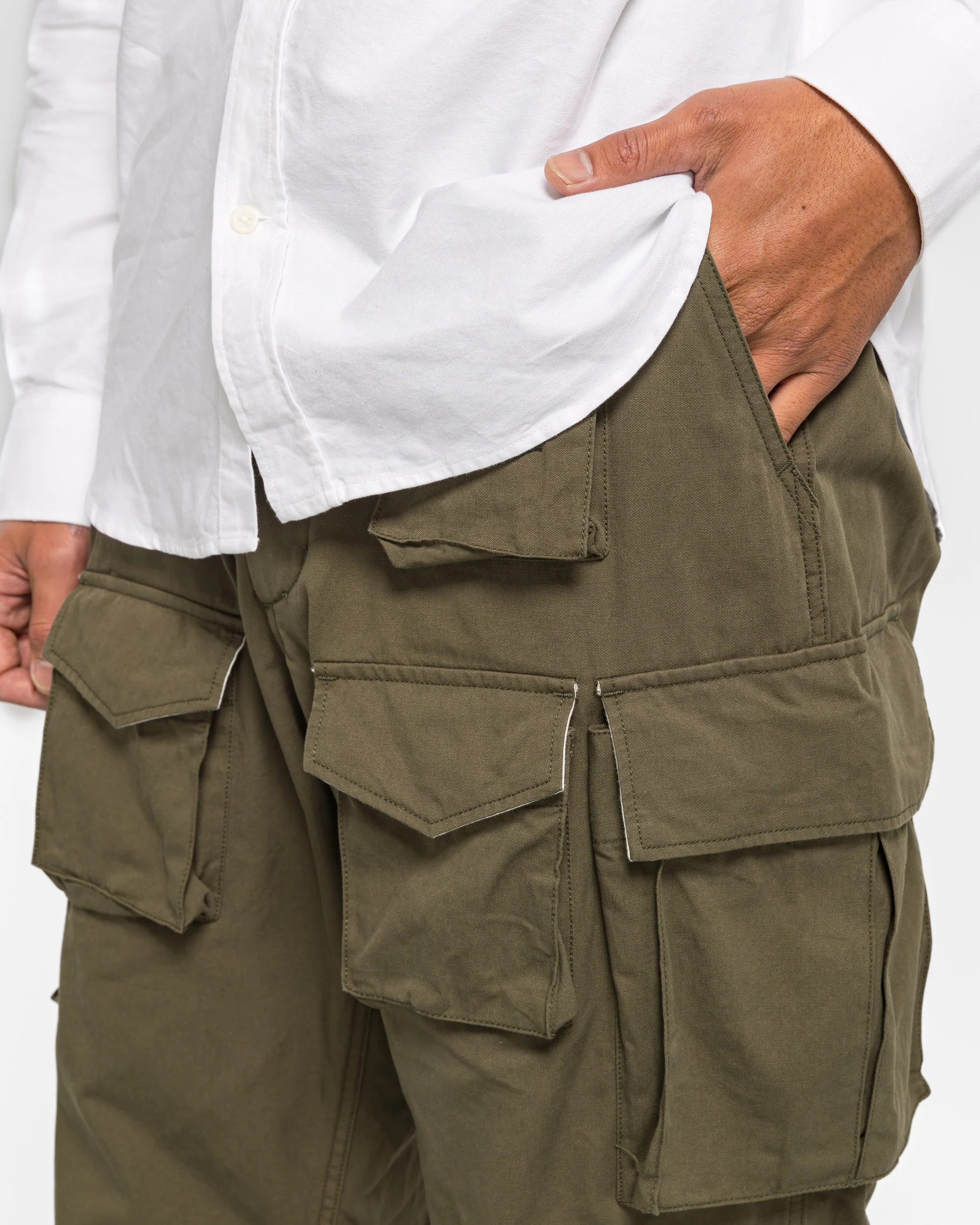 FA Pant - Olive Cotton Sanded Cloth - Image 5