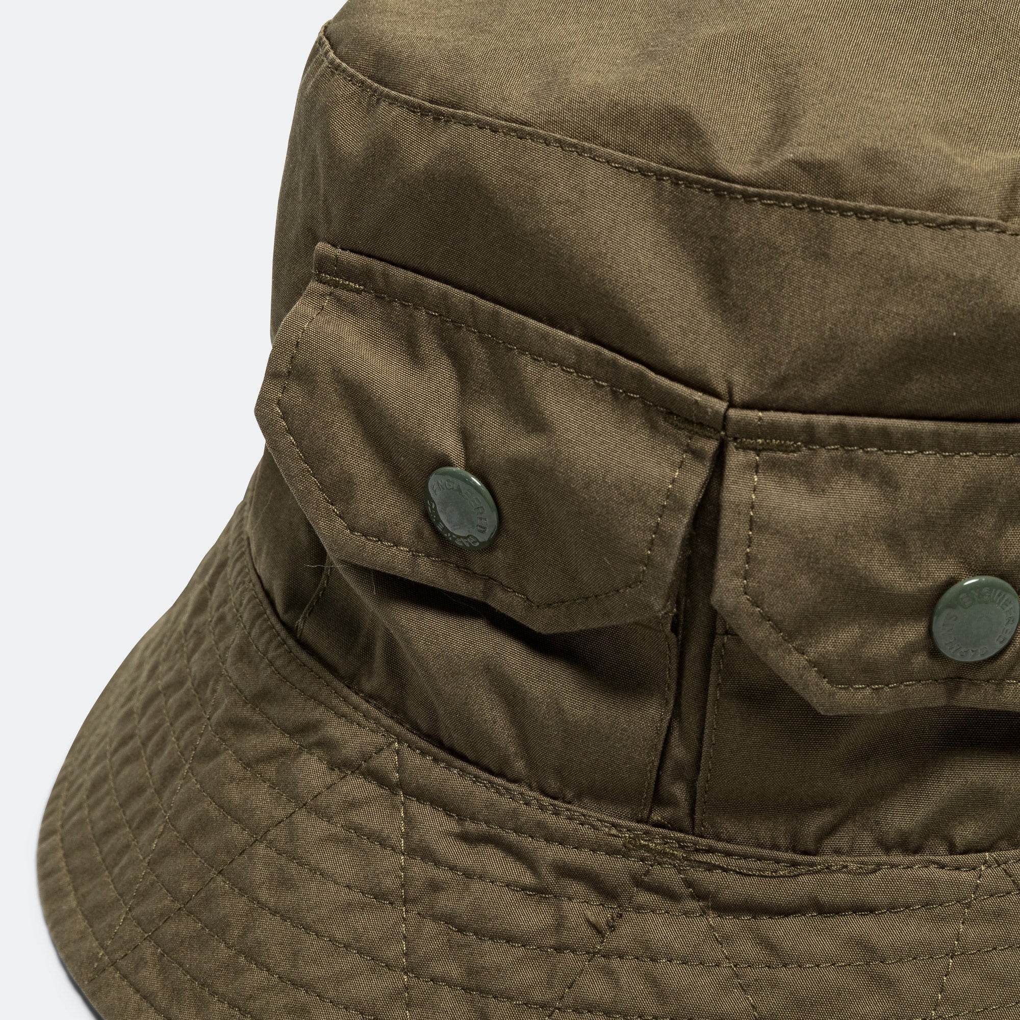 Explorer Hat - Olive Coated Cotton Cloth - Image 2