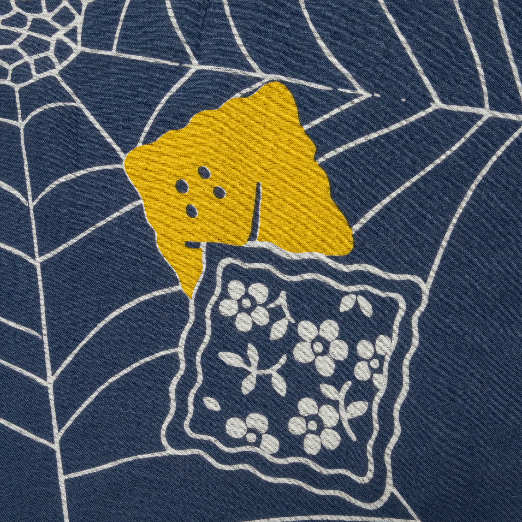 Fastcolor Selvedge Bandanna SPIDER PECKISH RAINBOWY - Navy - Image 3