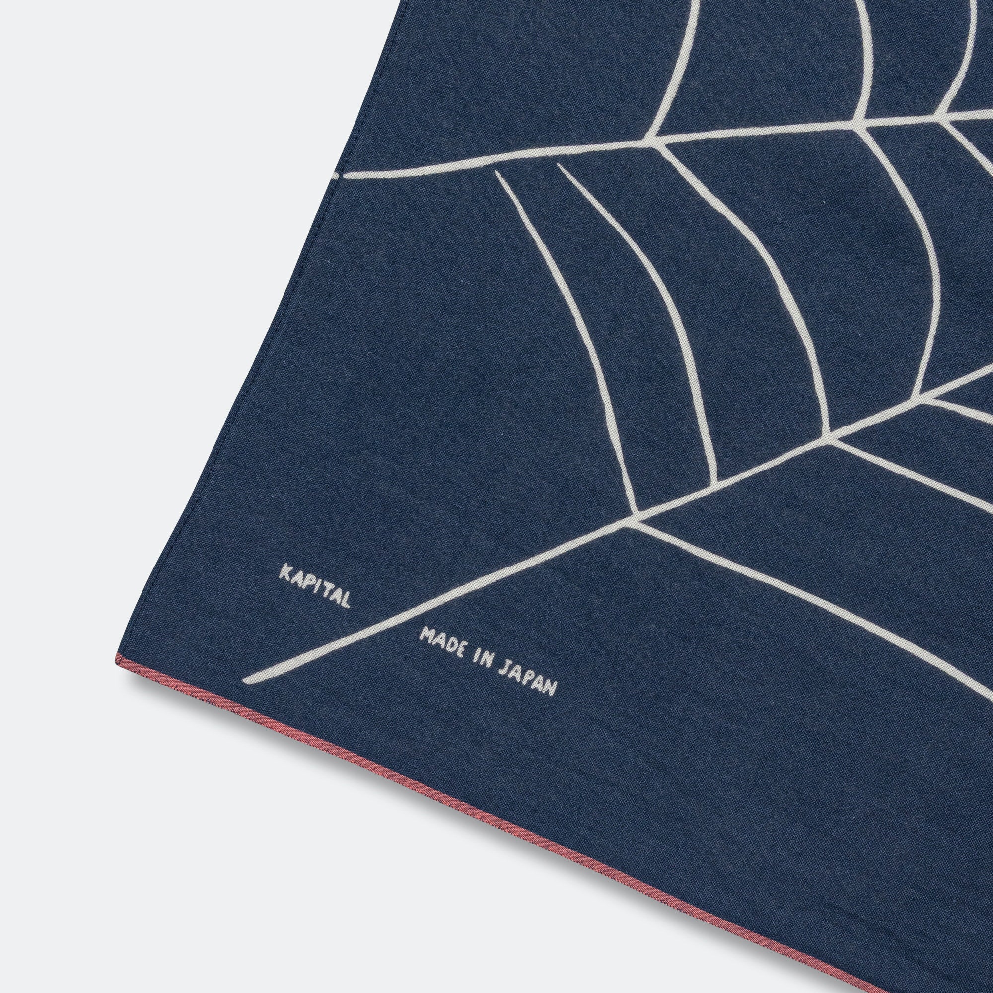 Fastcolor Selvedge Bandanna SPIDER PECKISH RAINBOWY - Navy - Image 4